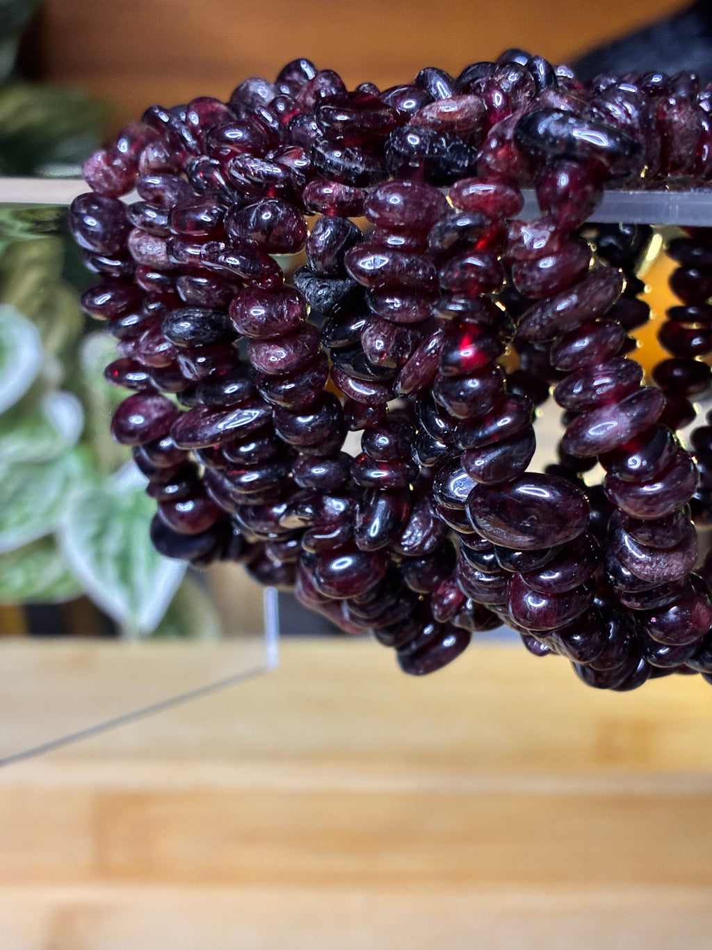 Garnet Chip Bracelets