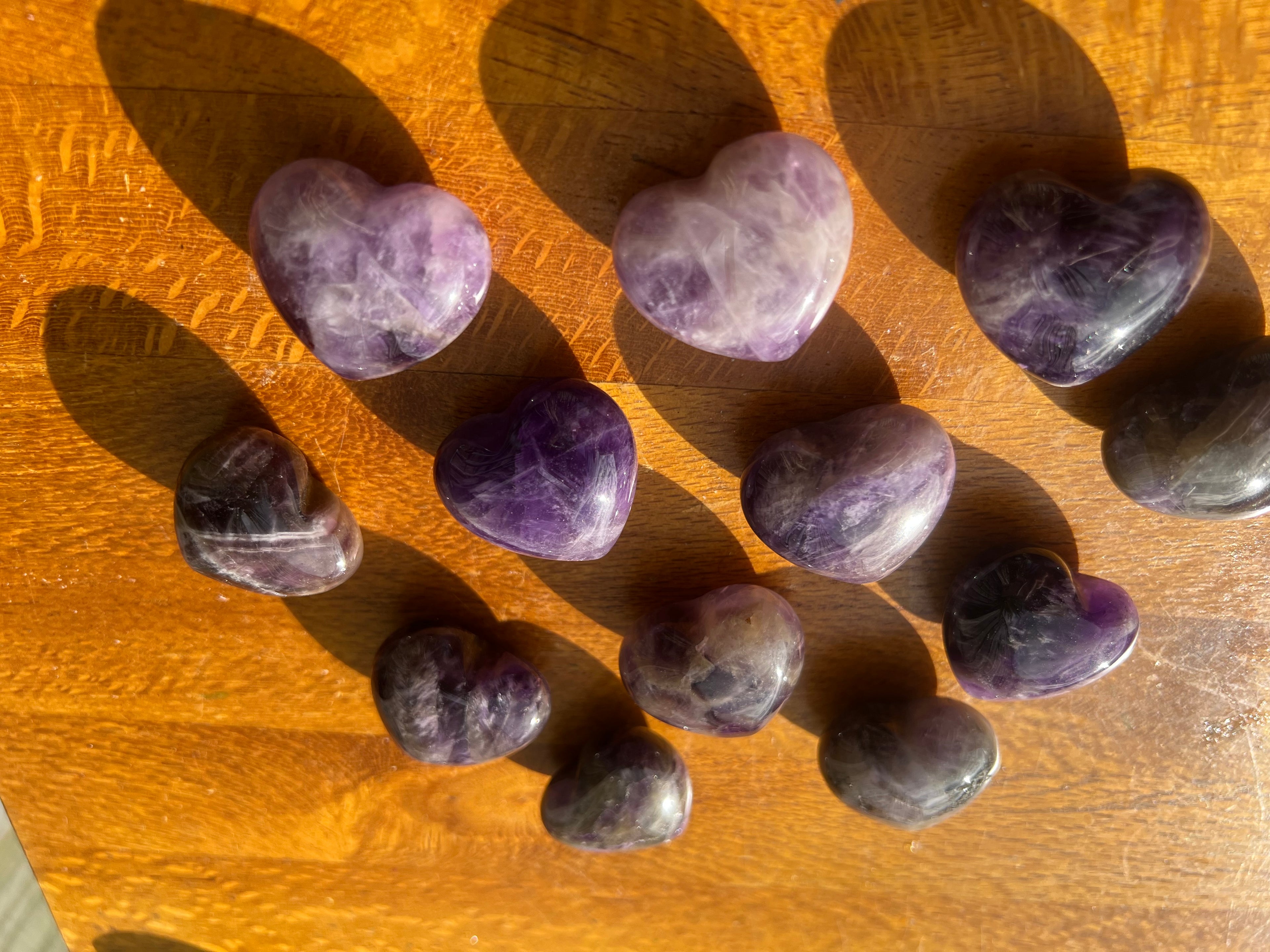 Dream Amethyst Hearts