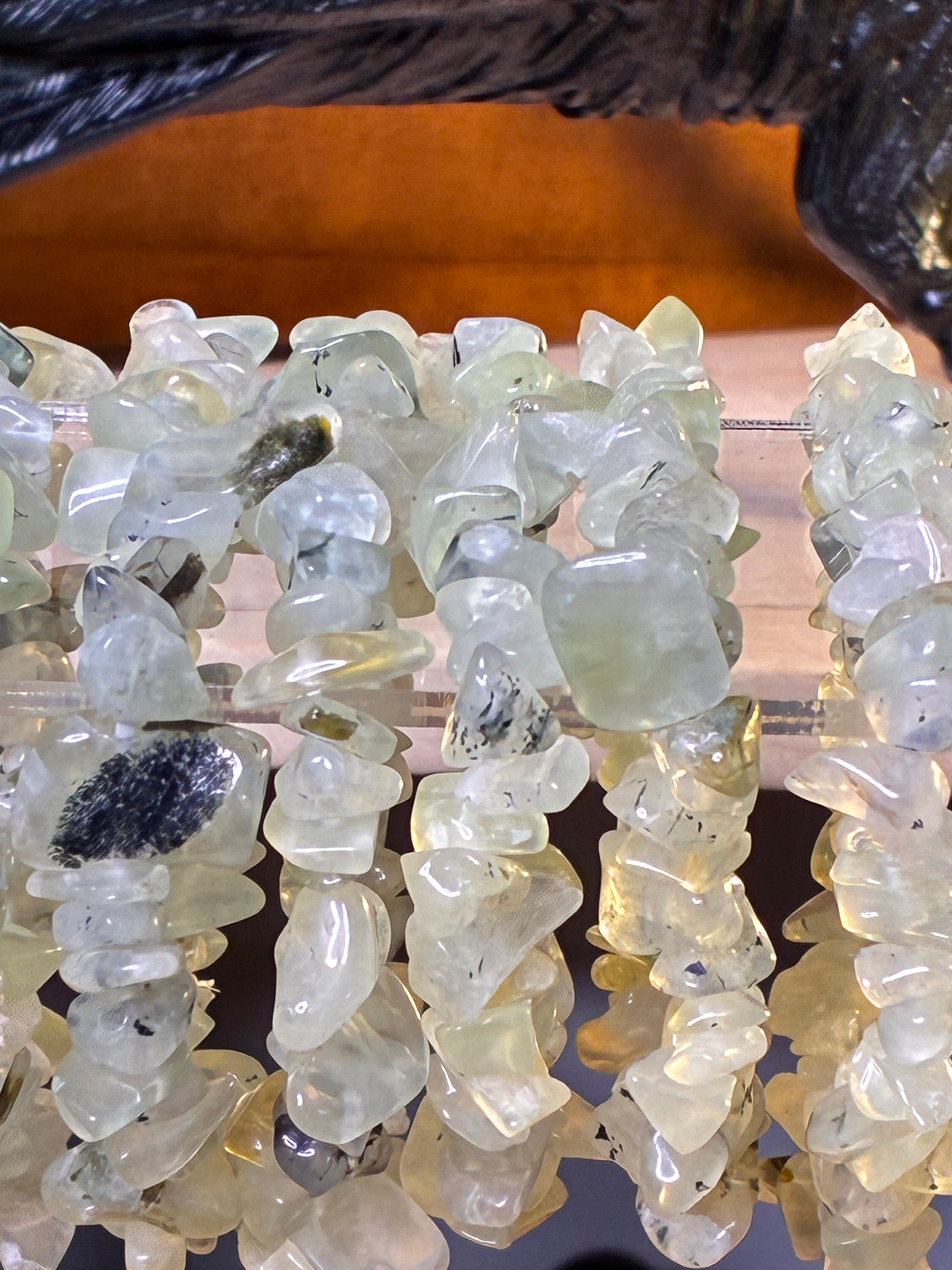 Prehnite Chip Bracelets