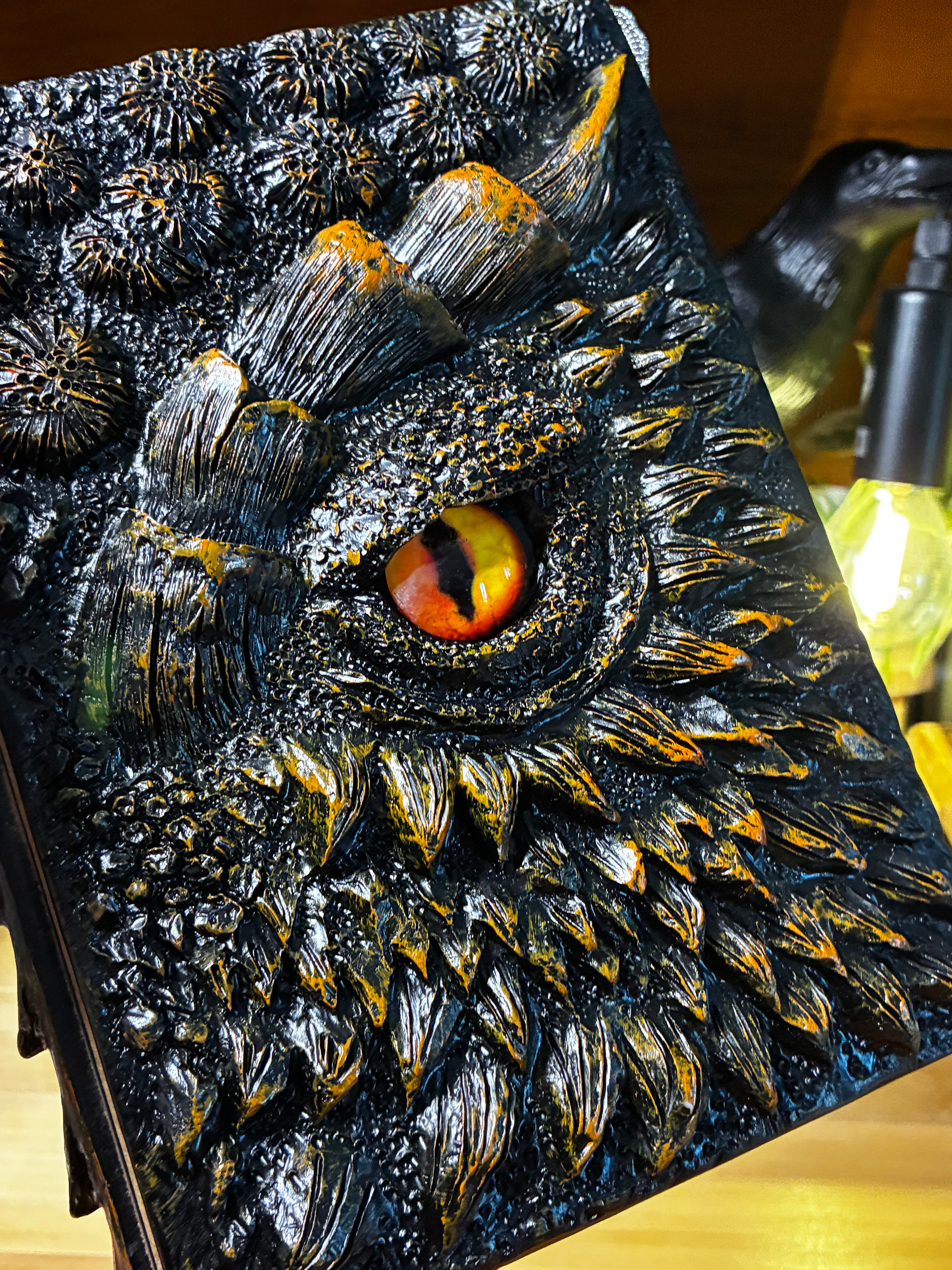 🐉 Golden Dragon Scale Hardcover Notebook