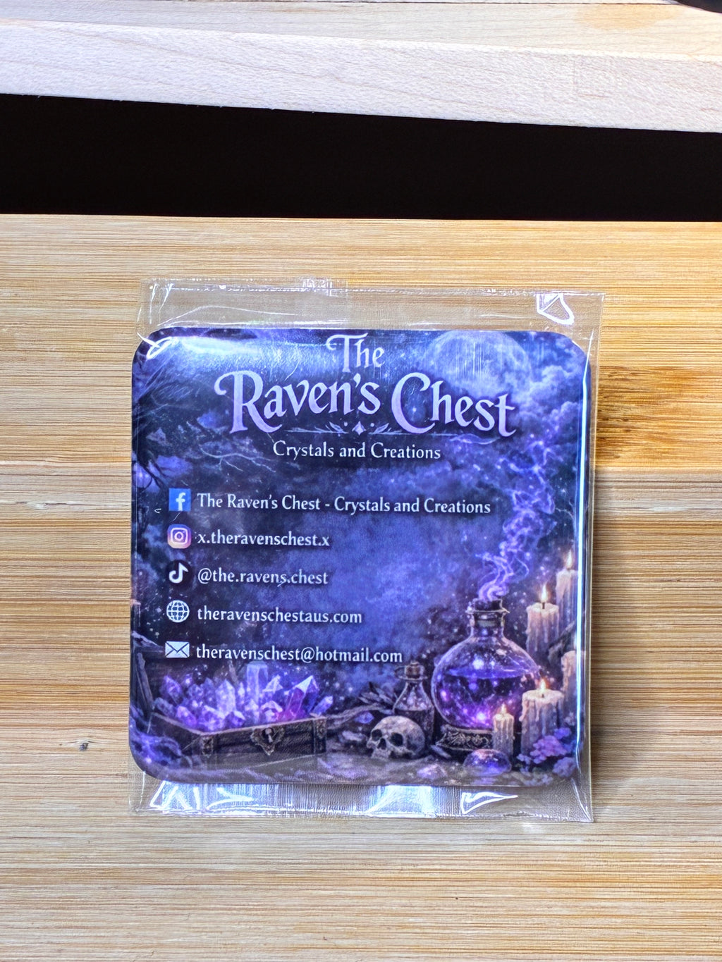 The Raven’s Chest Socials Magnet