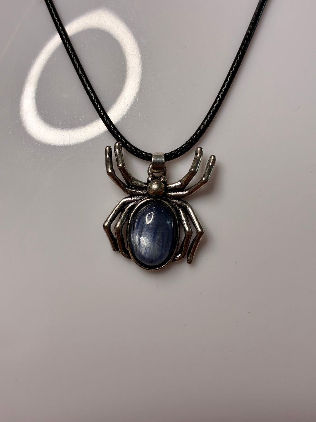 Kyanite Spider Pendant