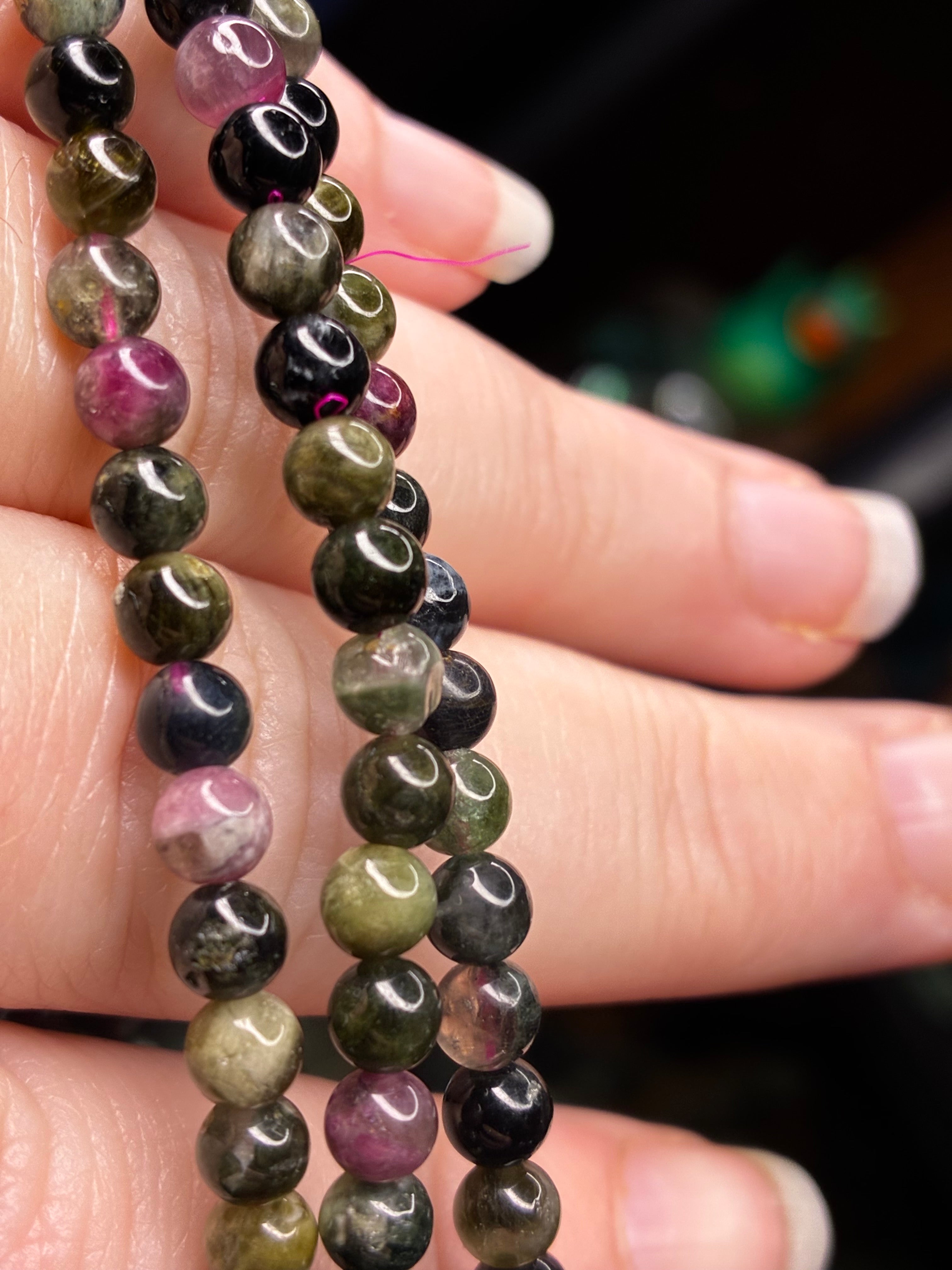 2mm Mixed Tourmaline Bracelet