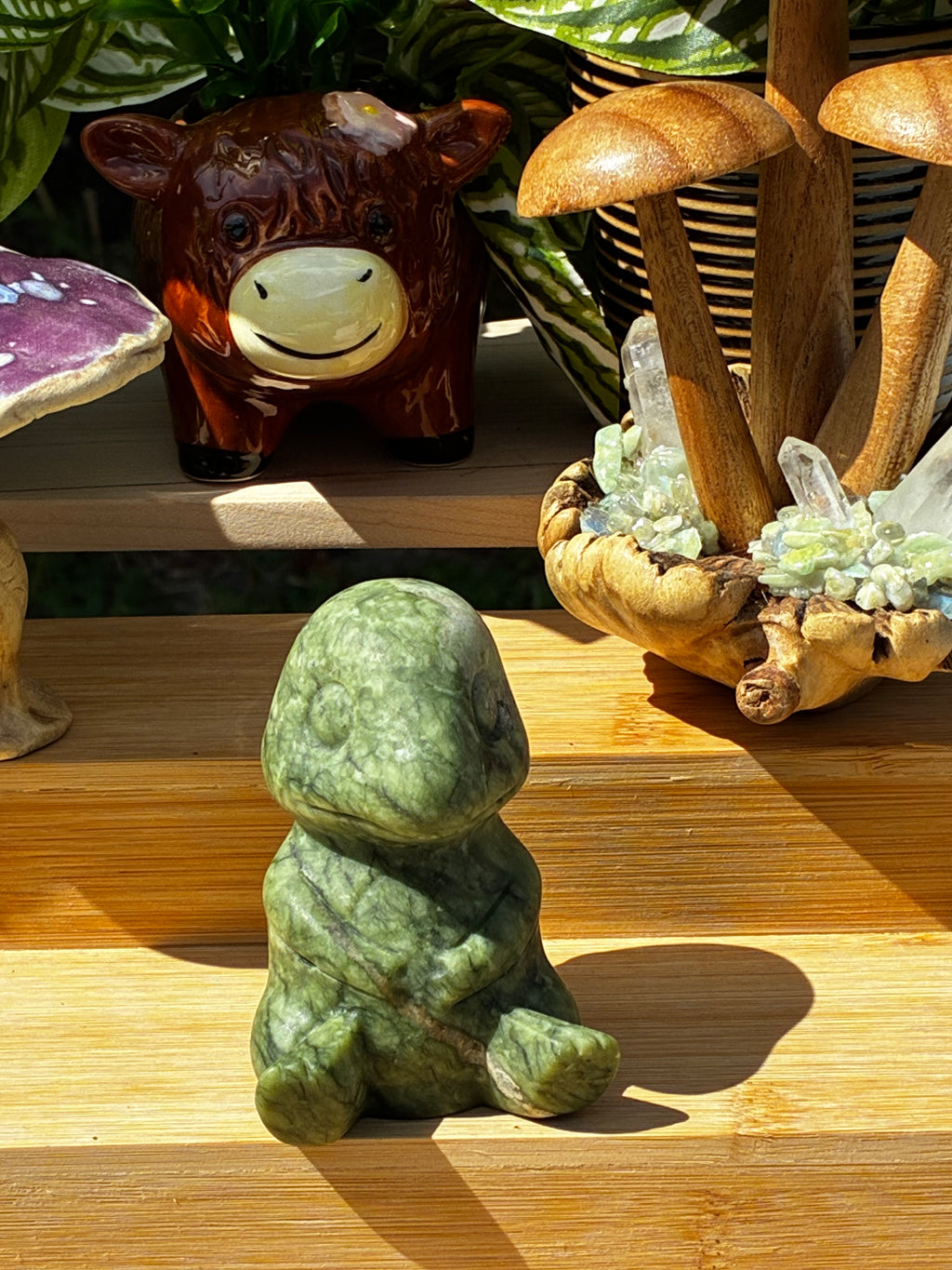 Green Jade “Charmander” Carving