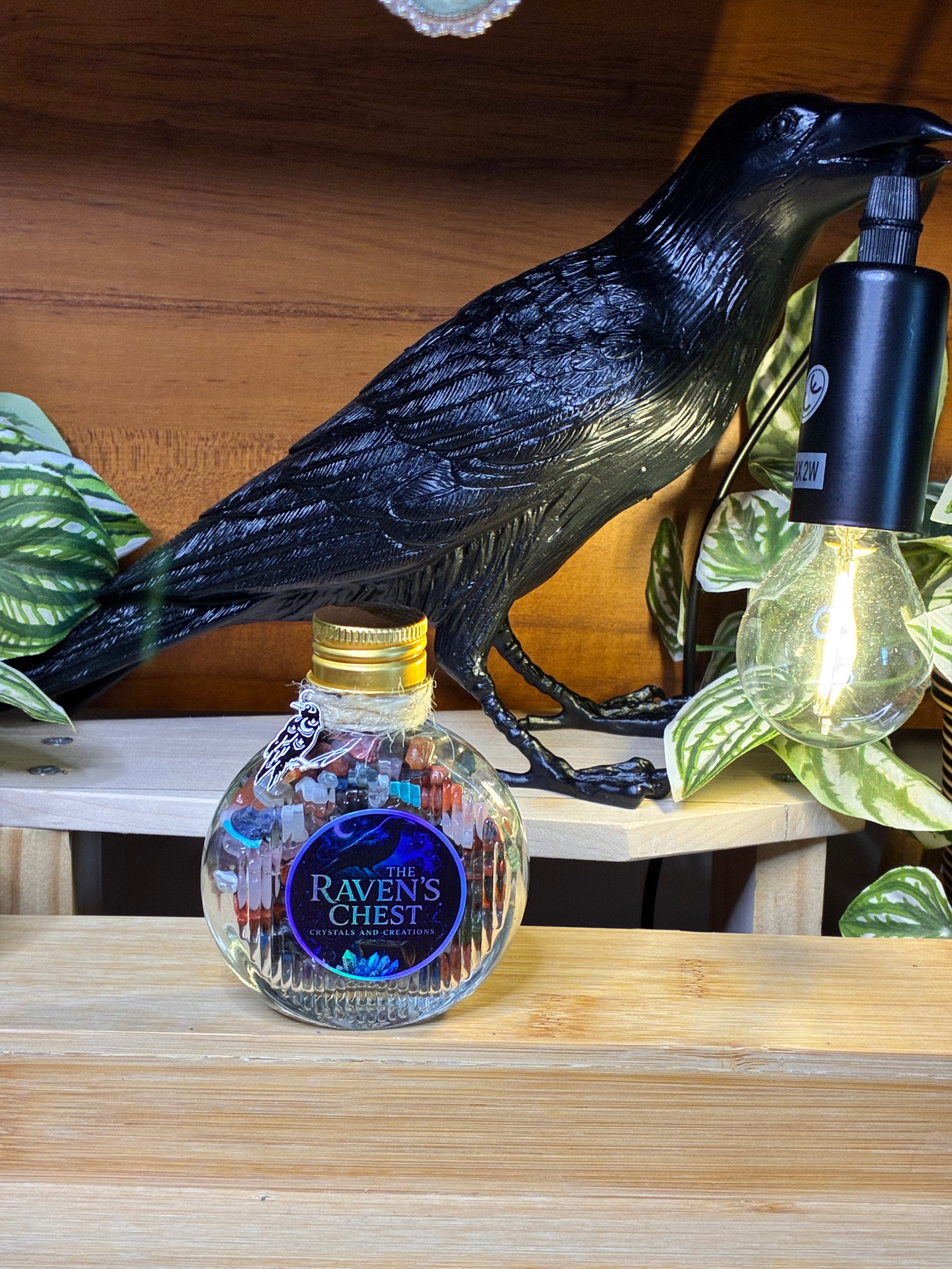 TRC Glass Crystal Chip Bottle