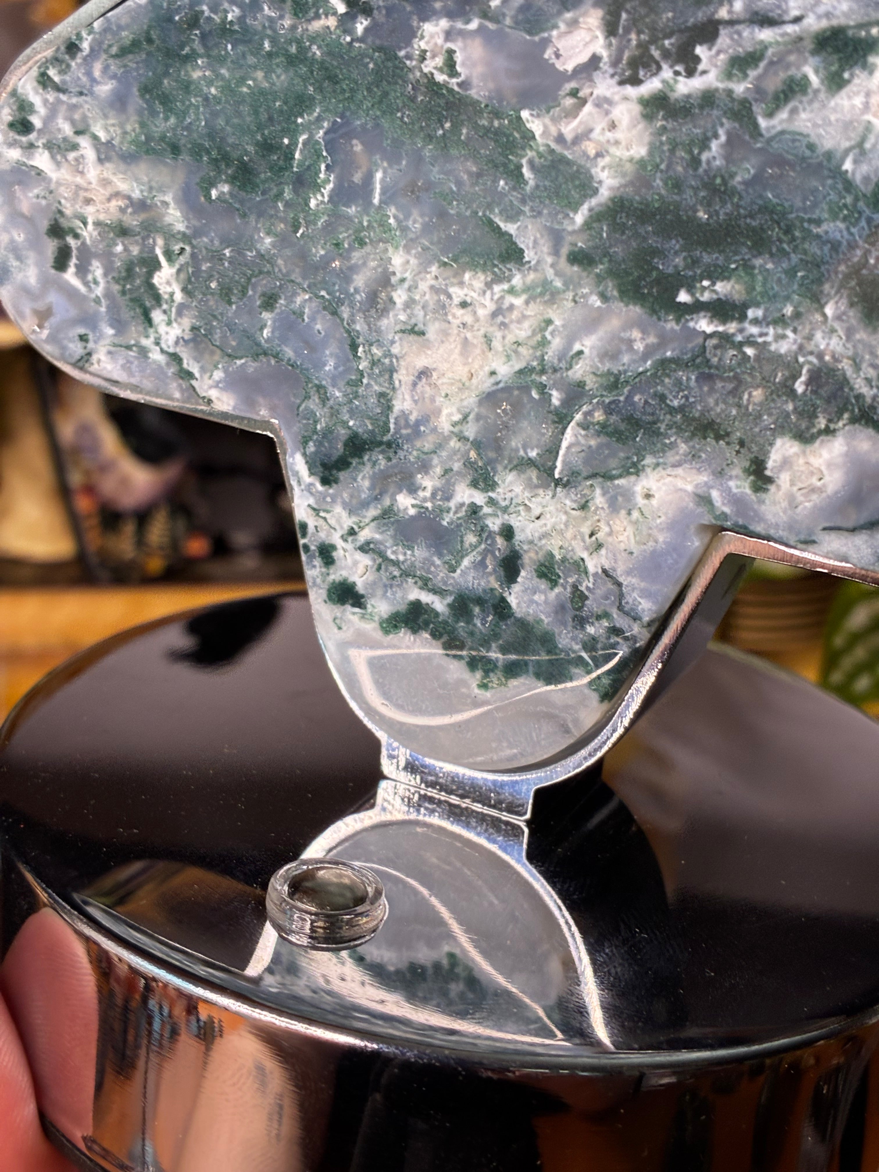 Moss Agate Star Lamp (USB)