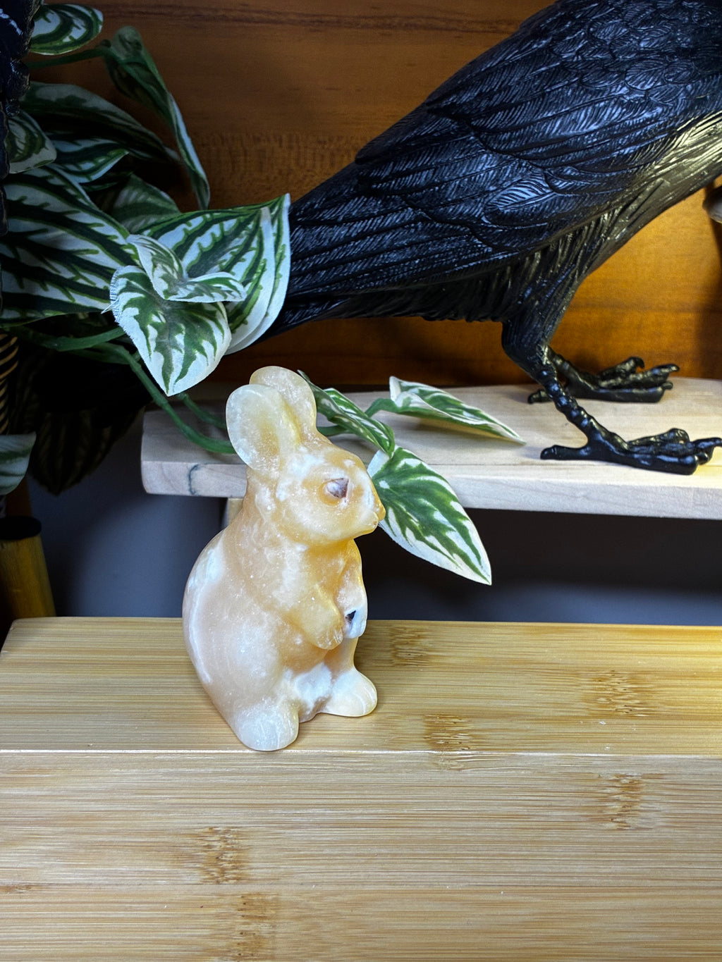Orange Calcite Bunny