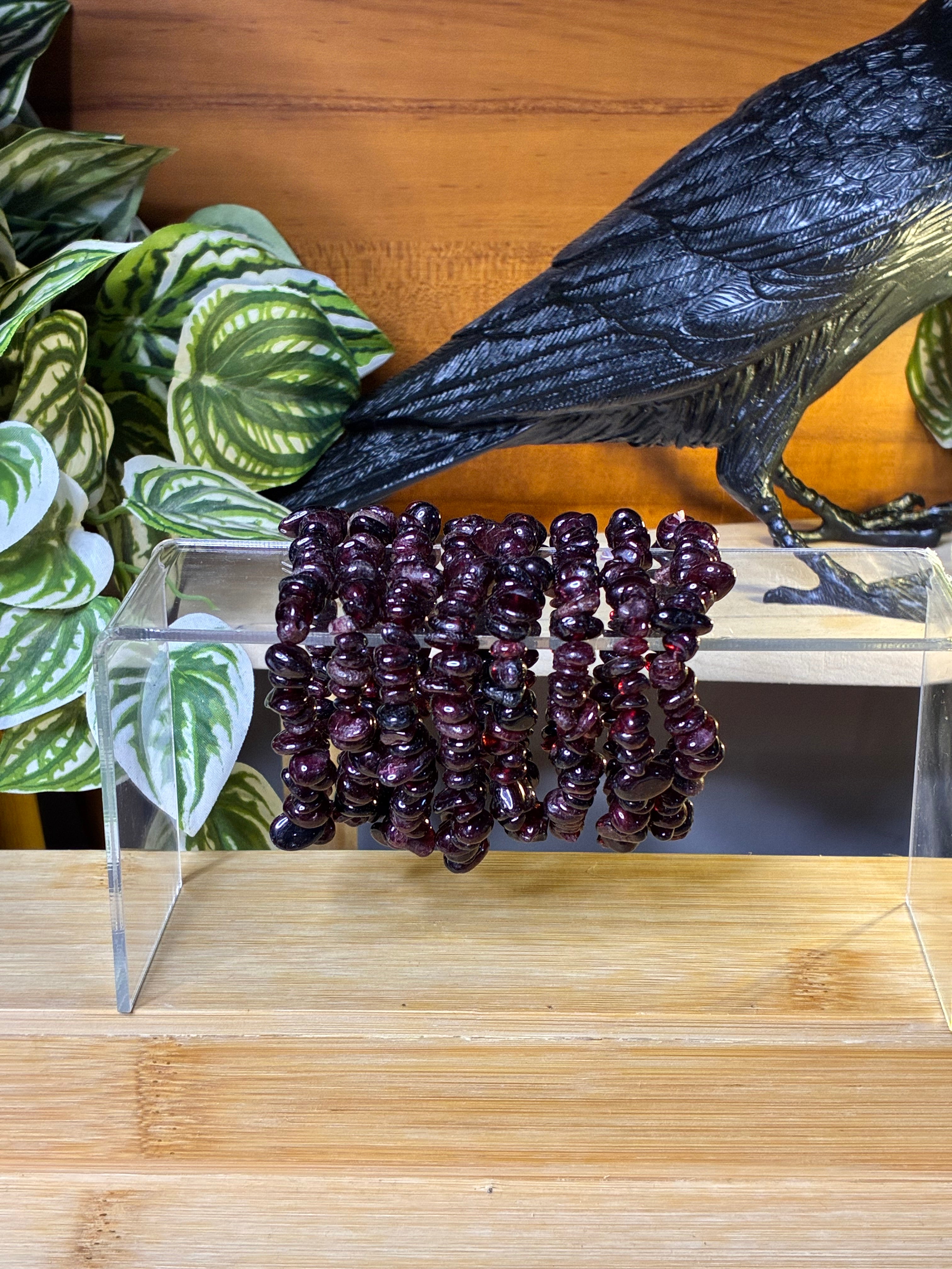 Garnet Chip Bracelets