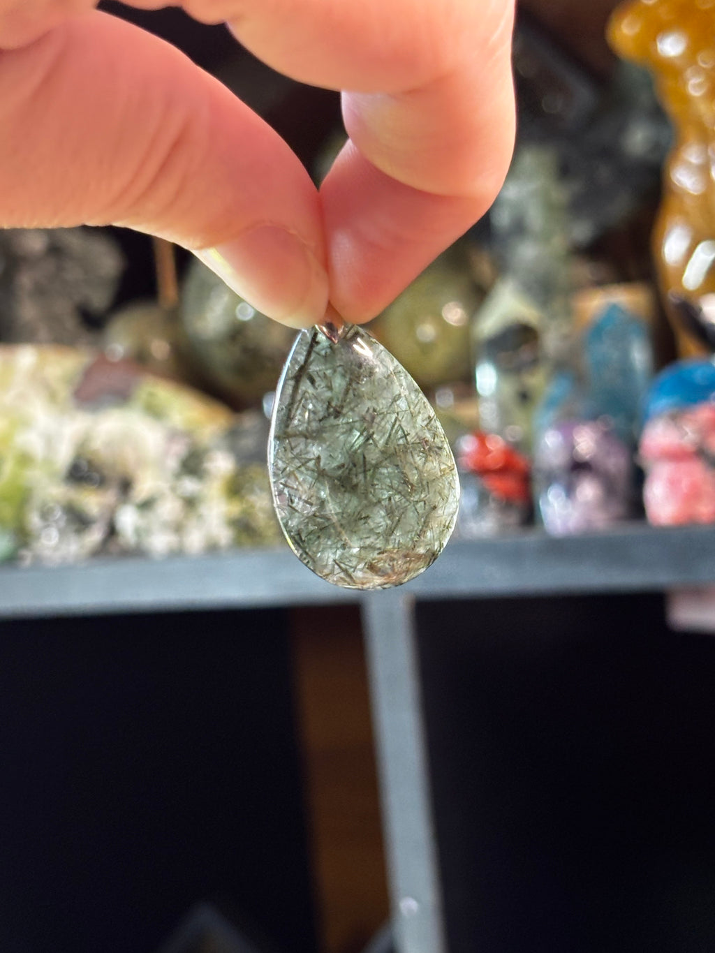 Green Rutile Pendant
