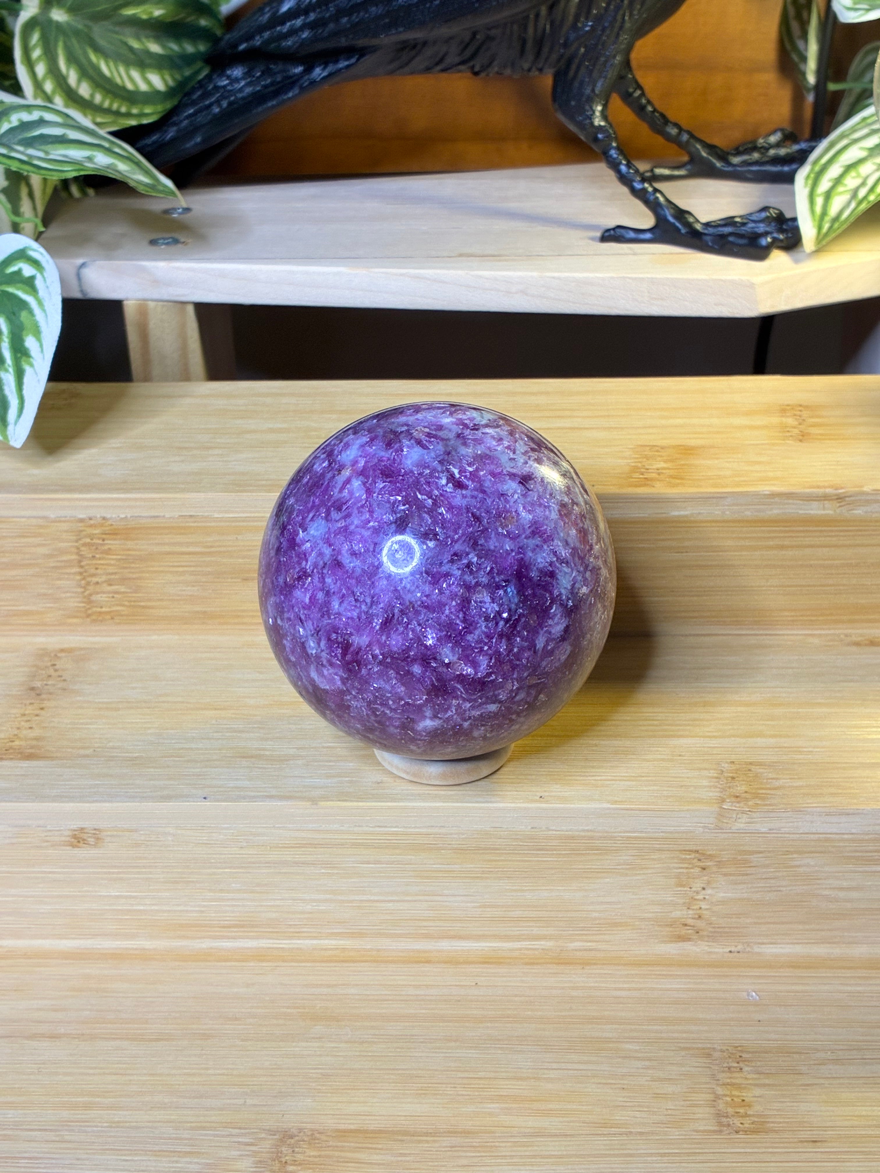 Lepidolite Sphere