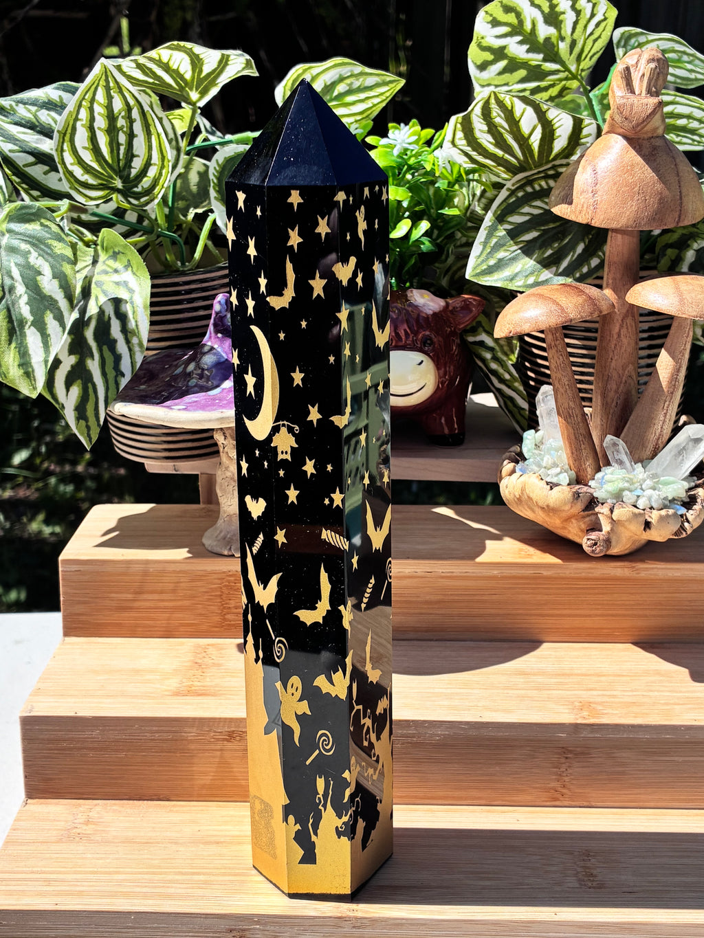 Black Obsidian Halloween Tower