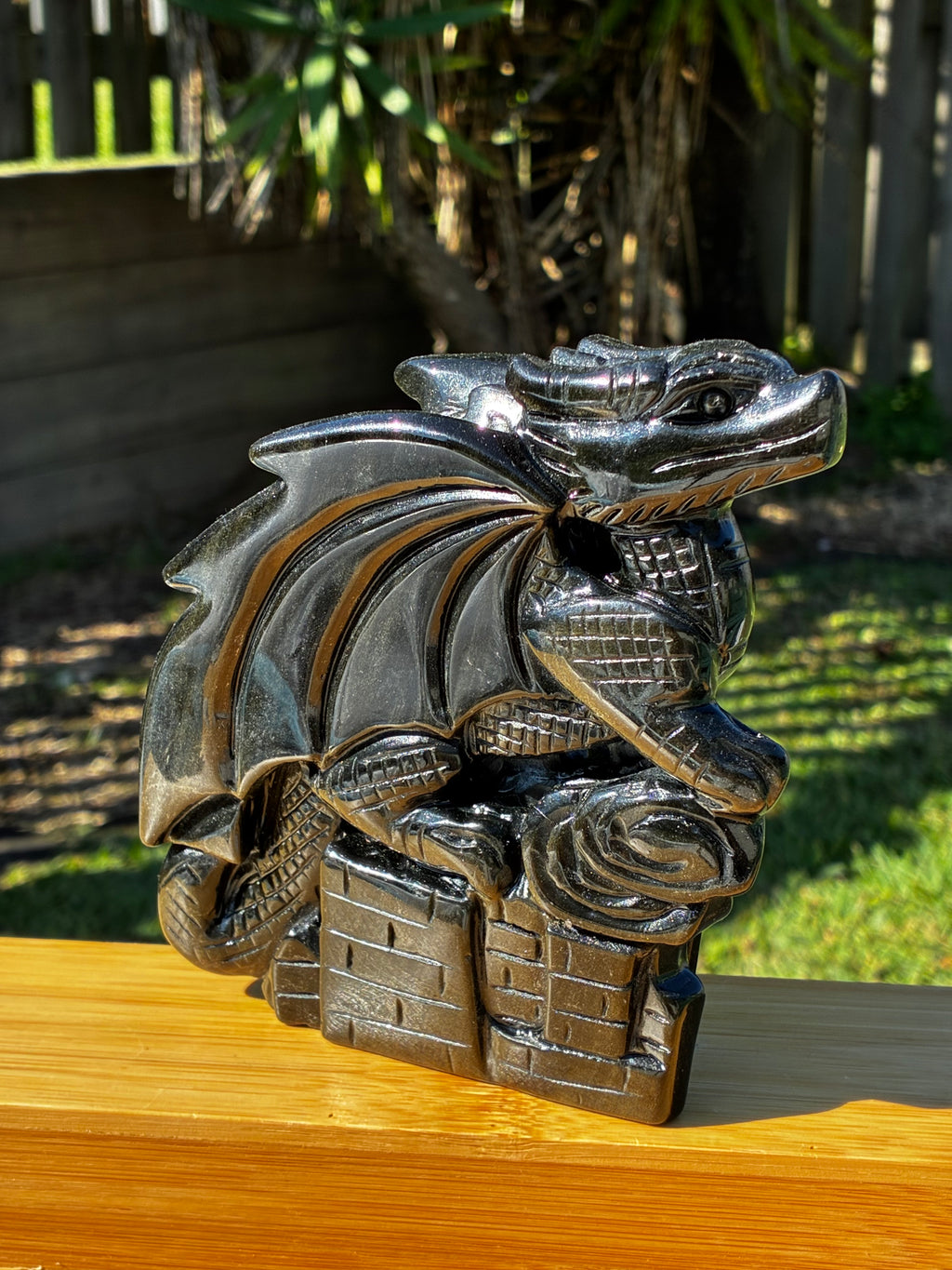 Gold Sheen Obsidian Dragon