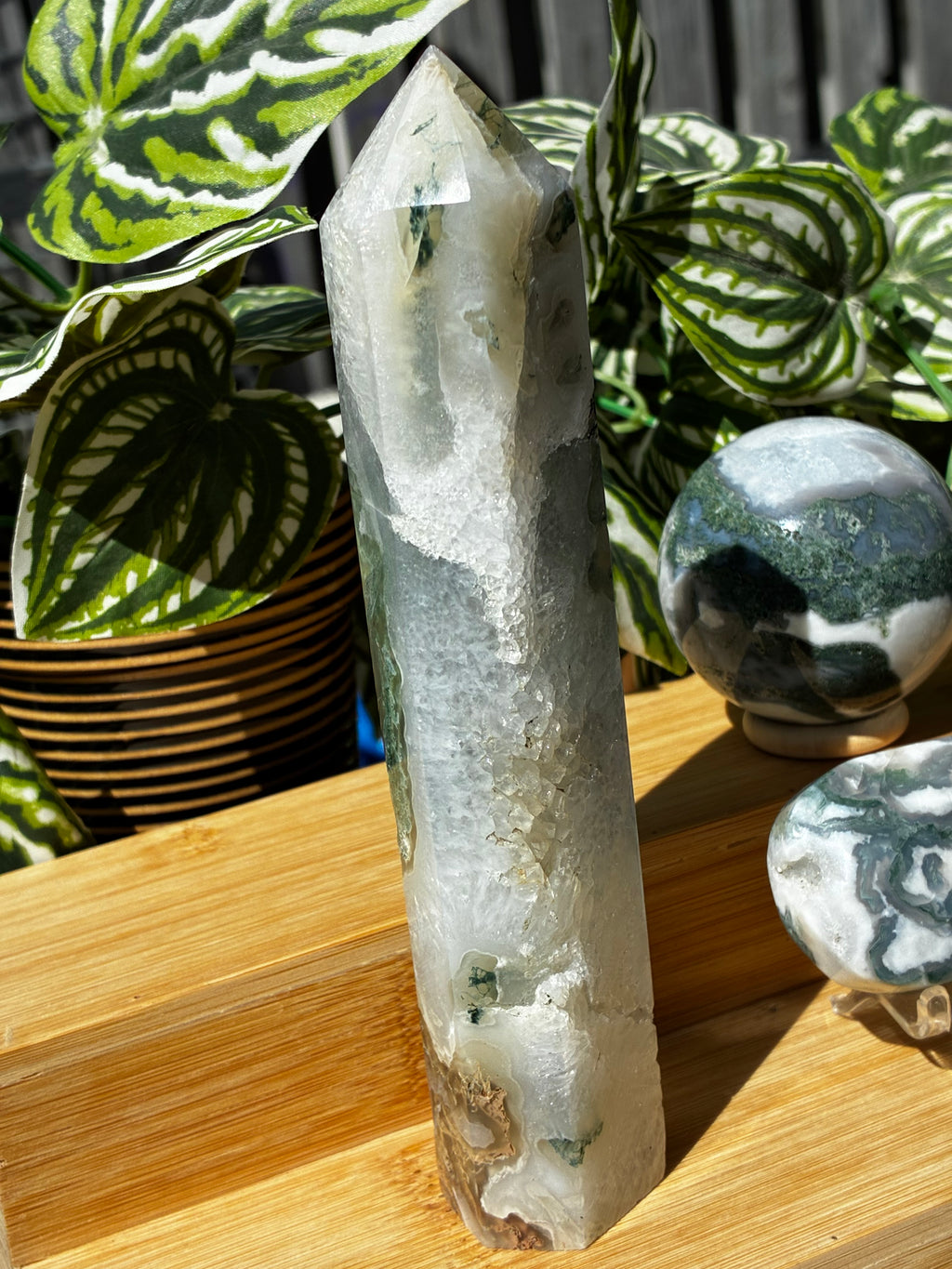 Moss Agate Grounding Pack