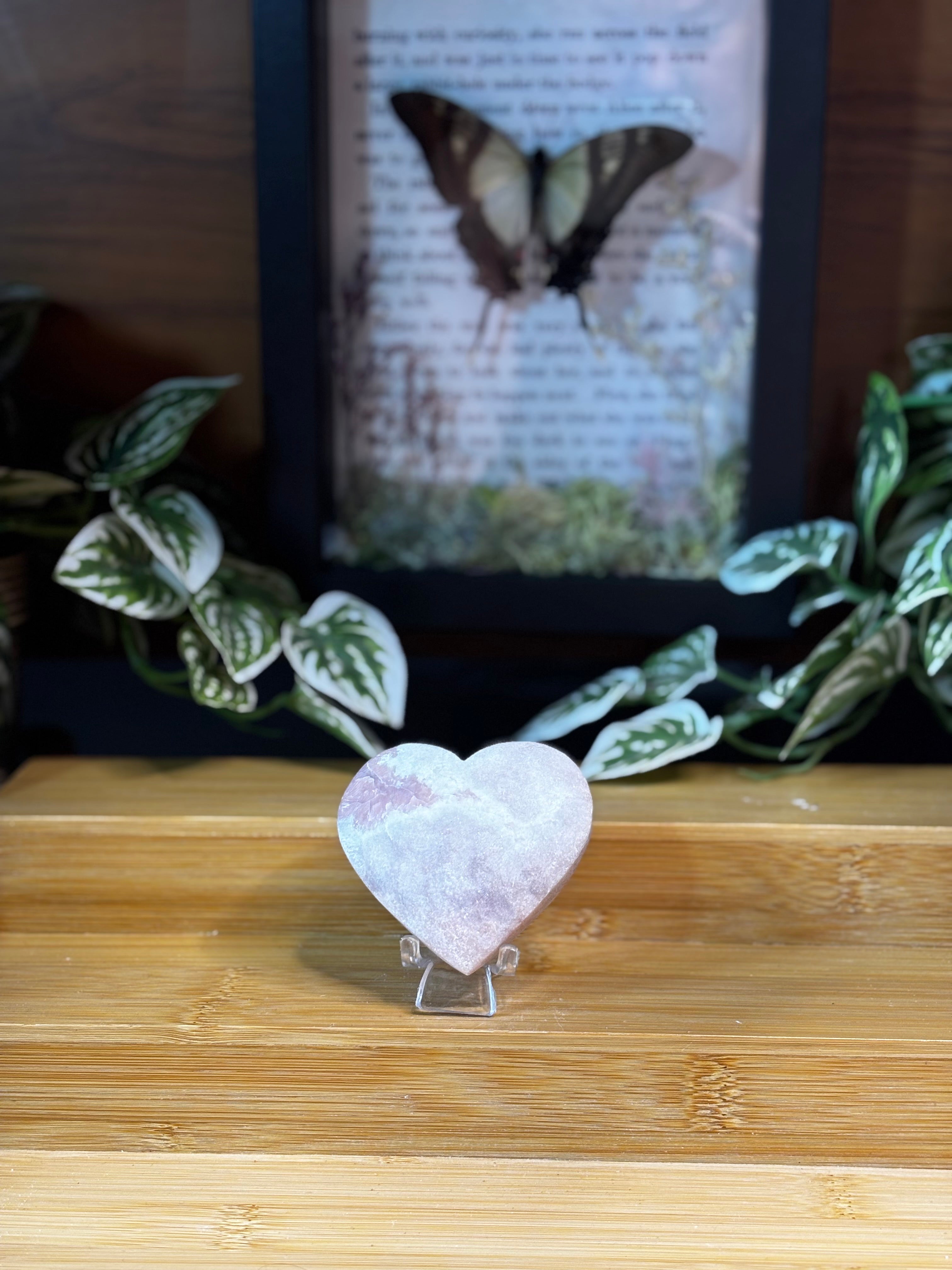 Pink Opal Heart