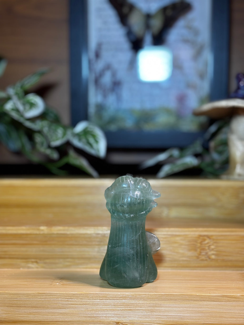 Fluorite Lady Carving