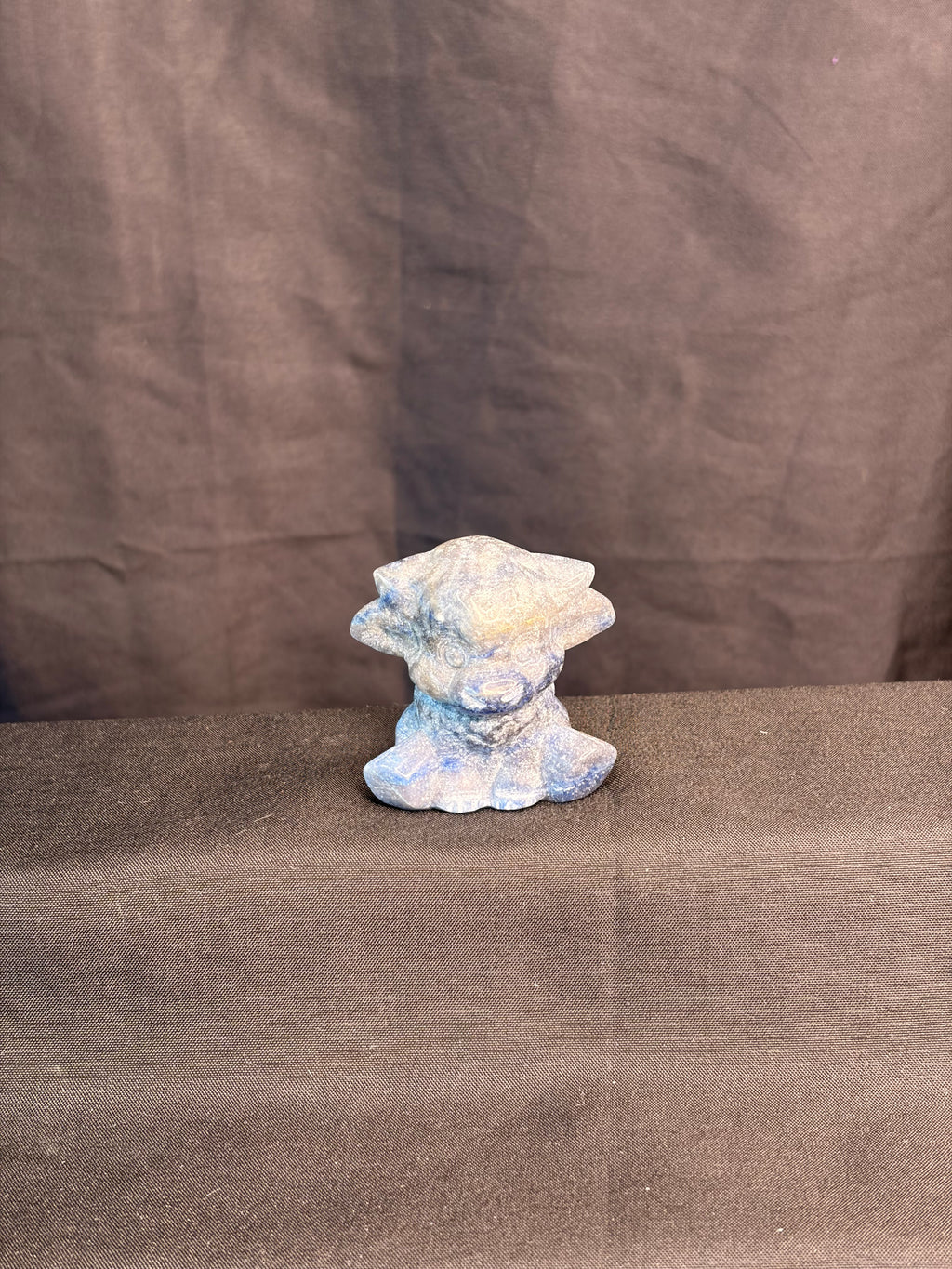 Blue Aventurine Sitting Cow