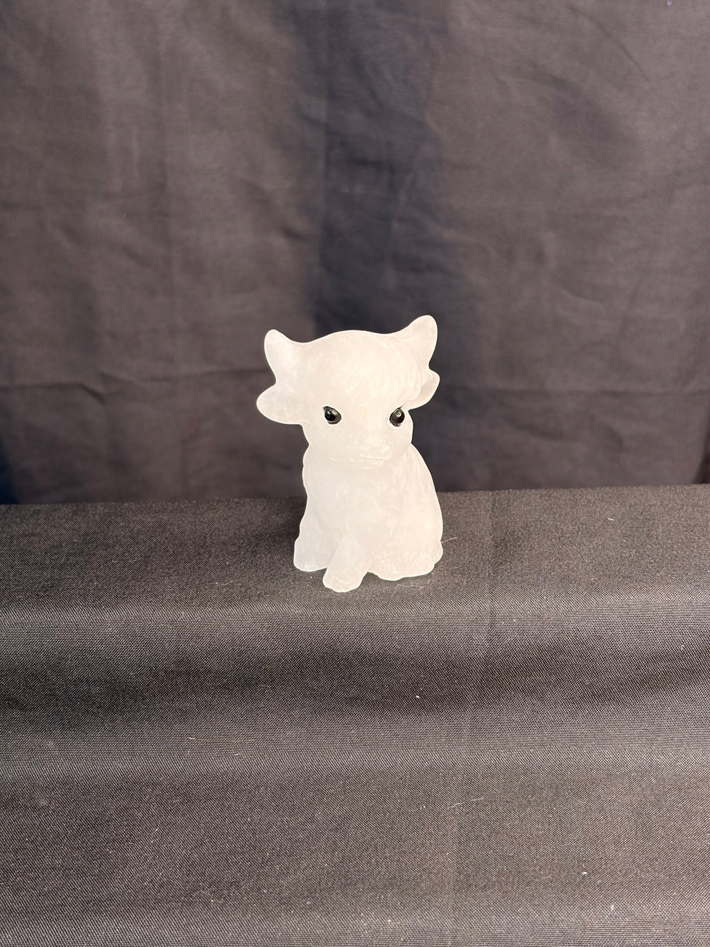 Clear Quartz Sitting Cow