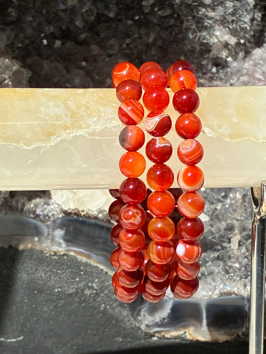 8mm Red Sardonyx Bracelet
