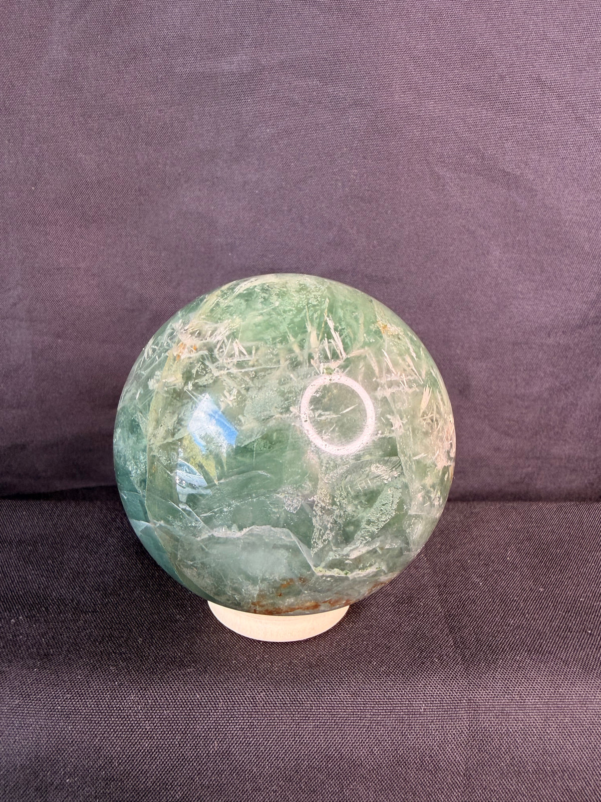 Feather Fluorite Sphere