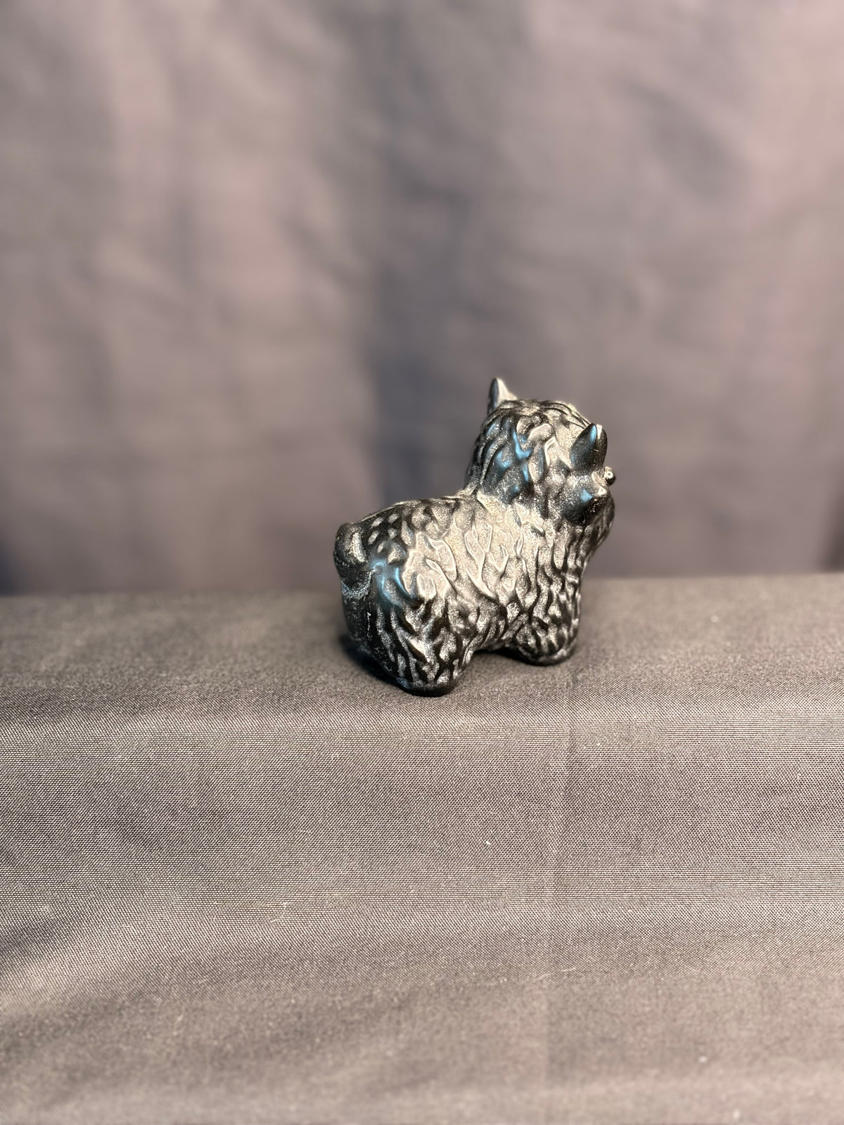 Black Obsidian Highland Cow