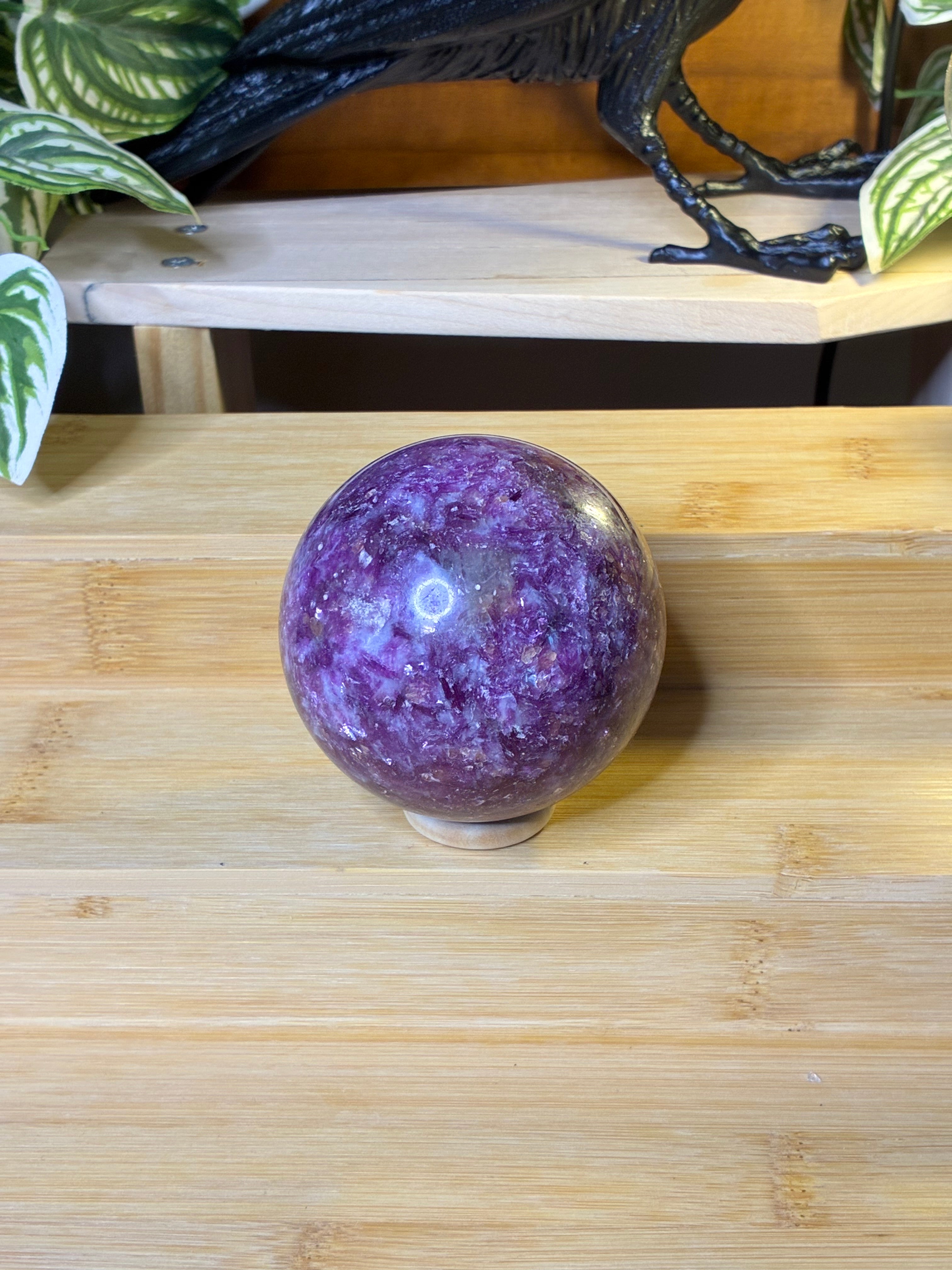 Lepidolite Sphere