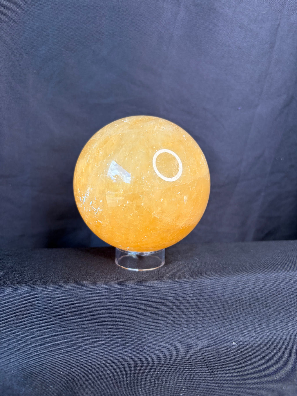 Honey Optical Calcite Sphere