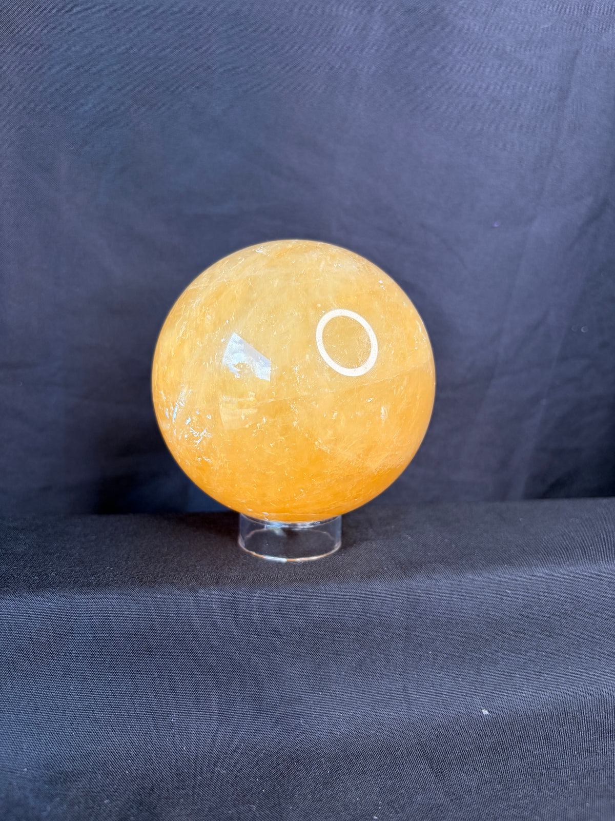 Honey Optical Calcite Sphere