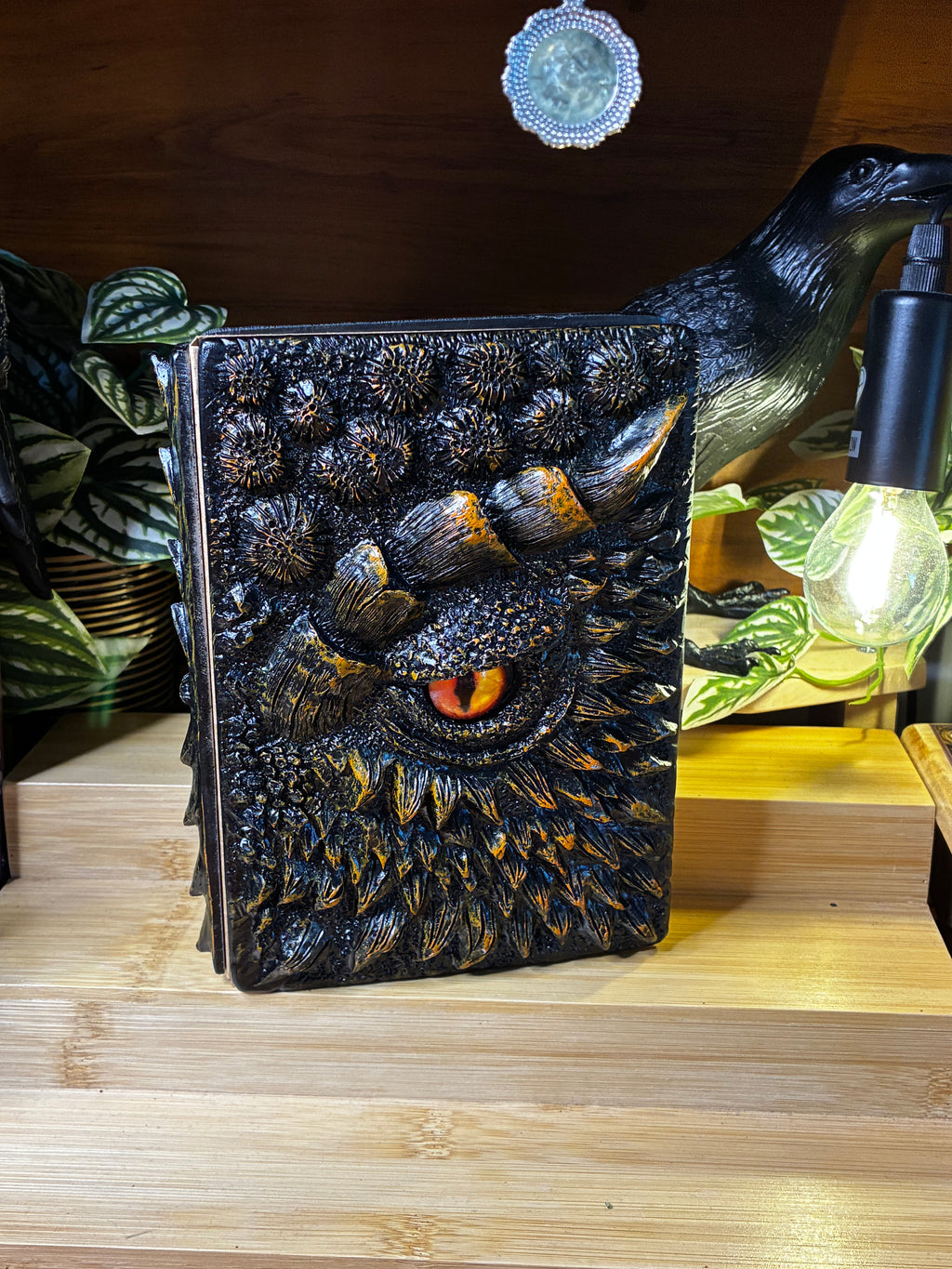🐉 Golden Dragon Scale Hardcover Notebook