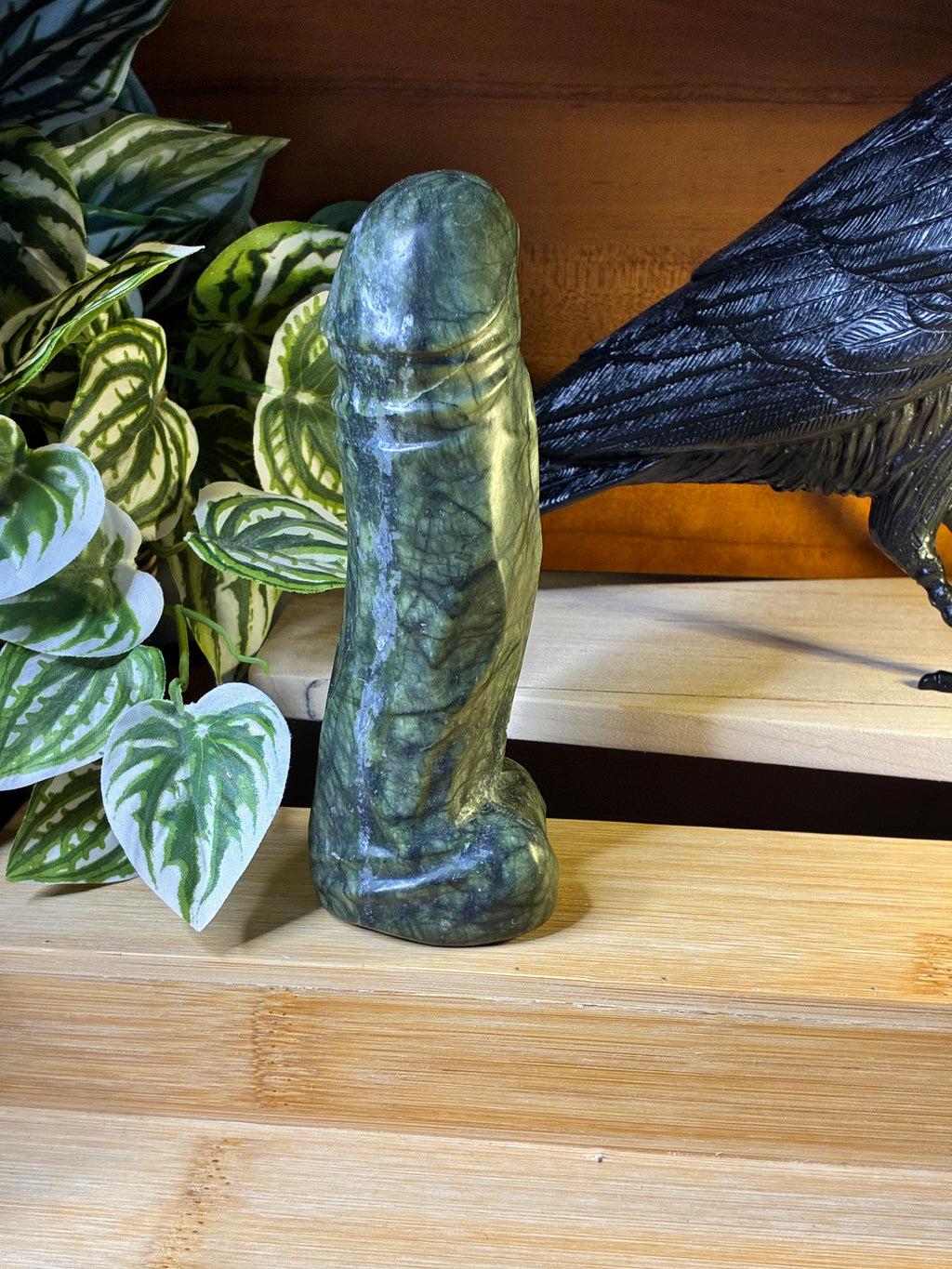 Green Jade Ding Ding Carvings