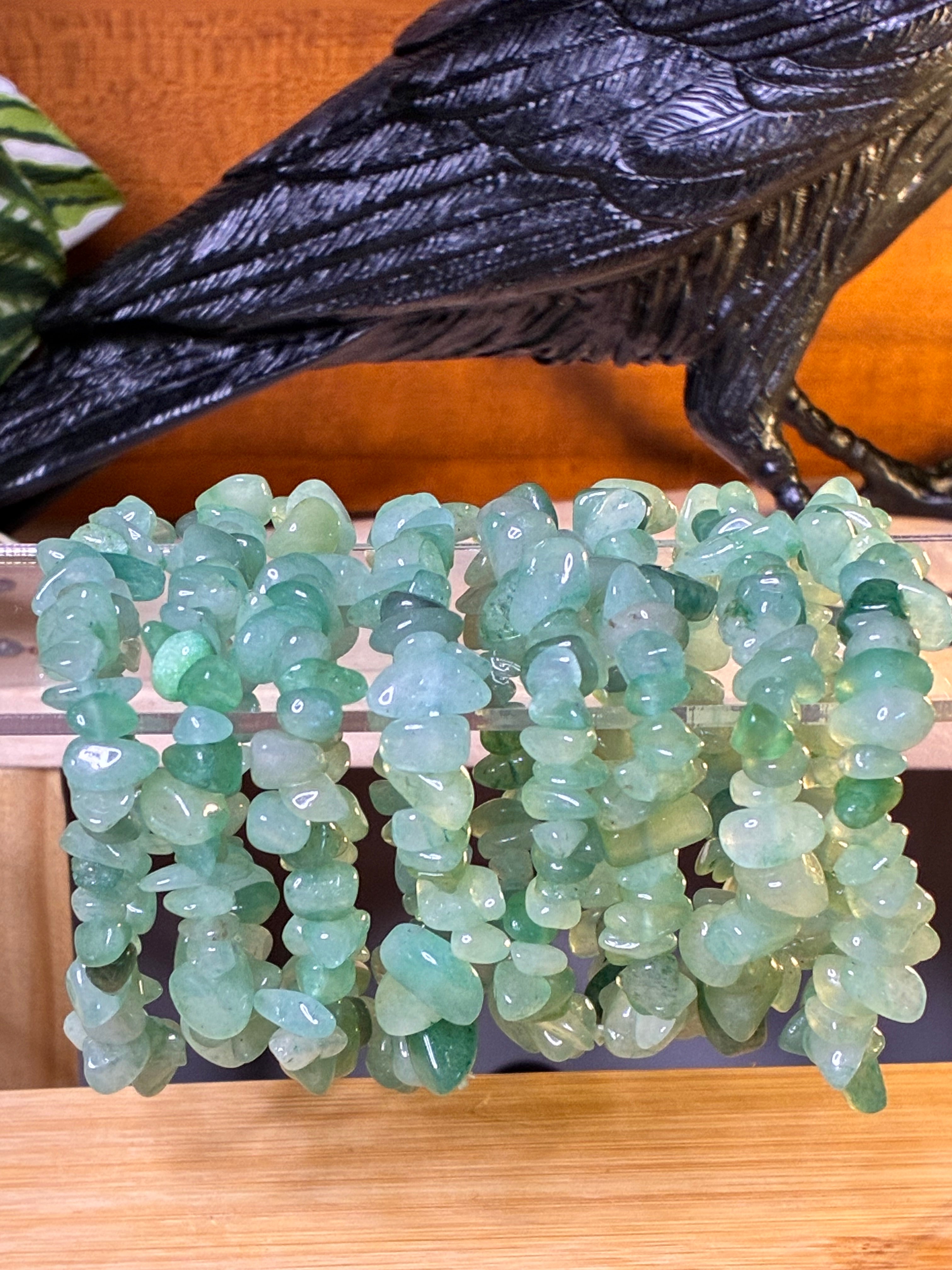 Green Aventurine Chip Bracelets