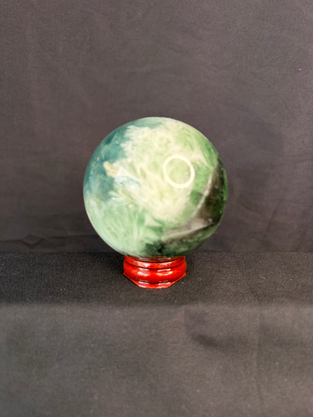 Rainbow Feather Fluorite Sphere