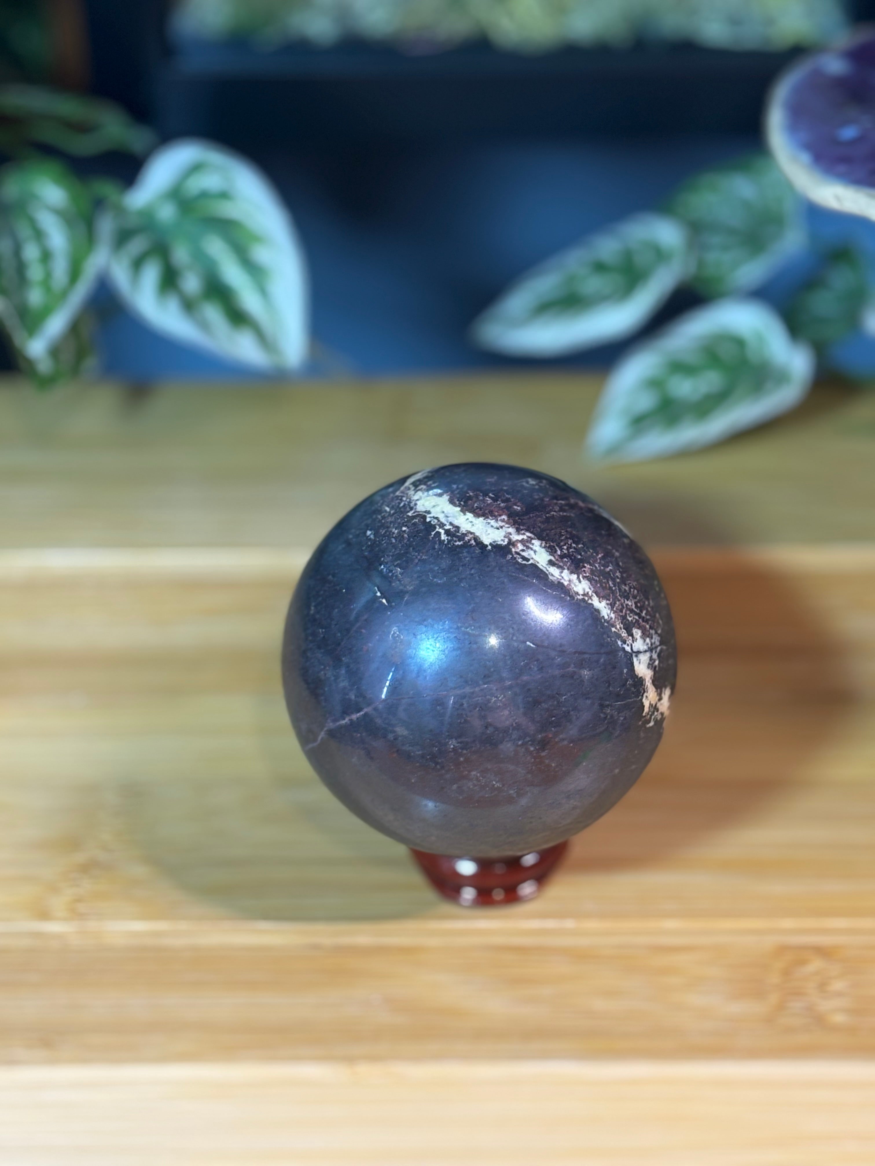 Hematite Sphere w/Inclusions