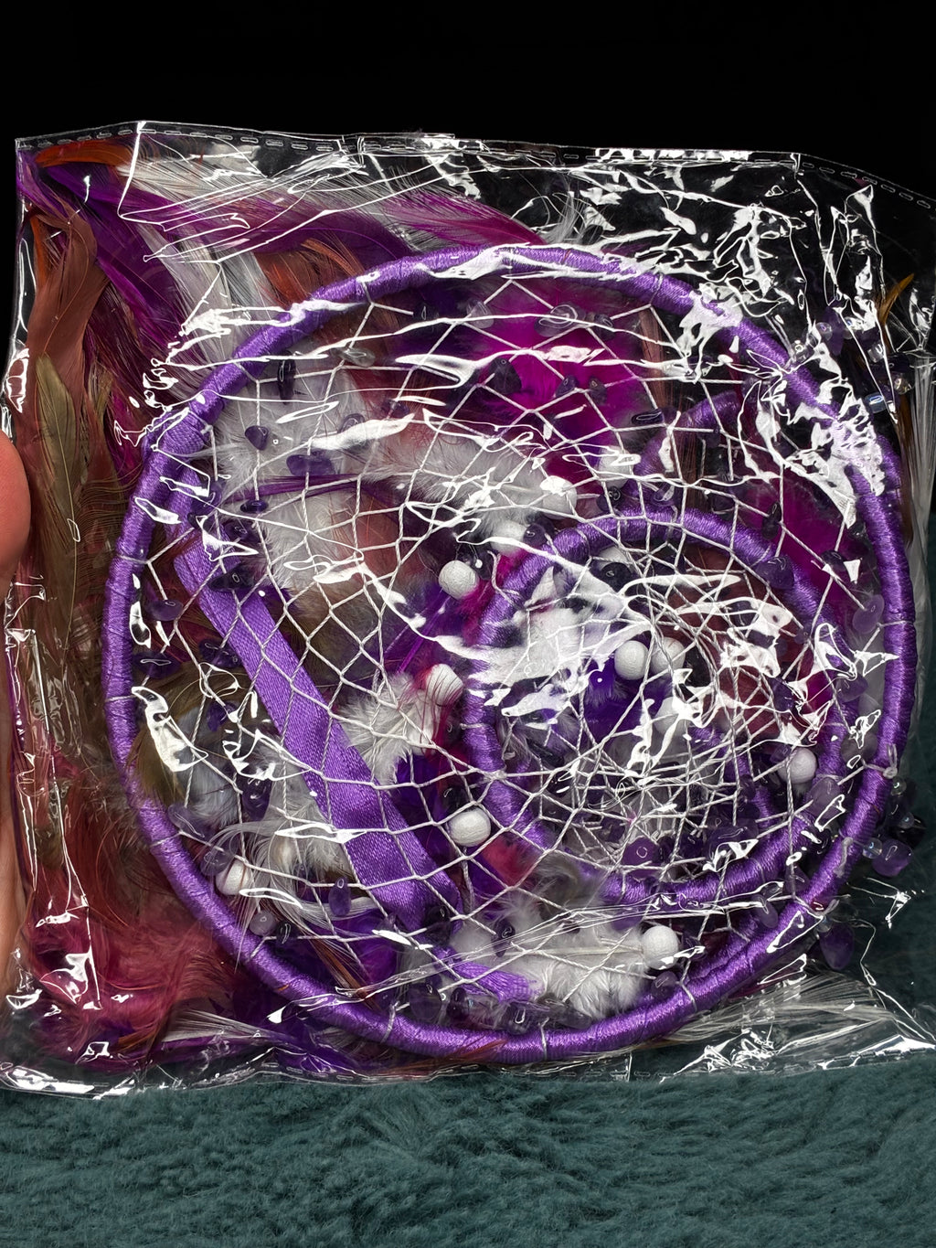 Amethyst Three Tier Dreamcatcher