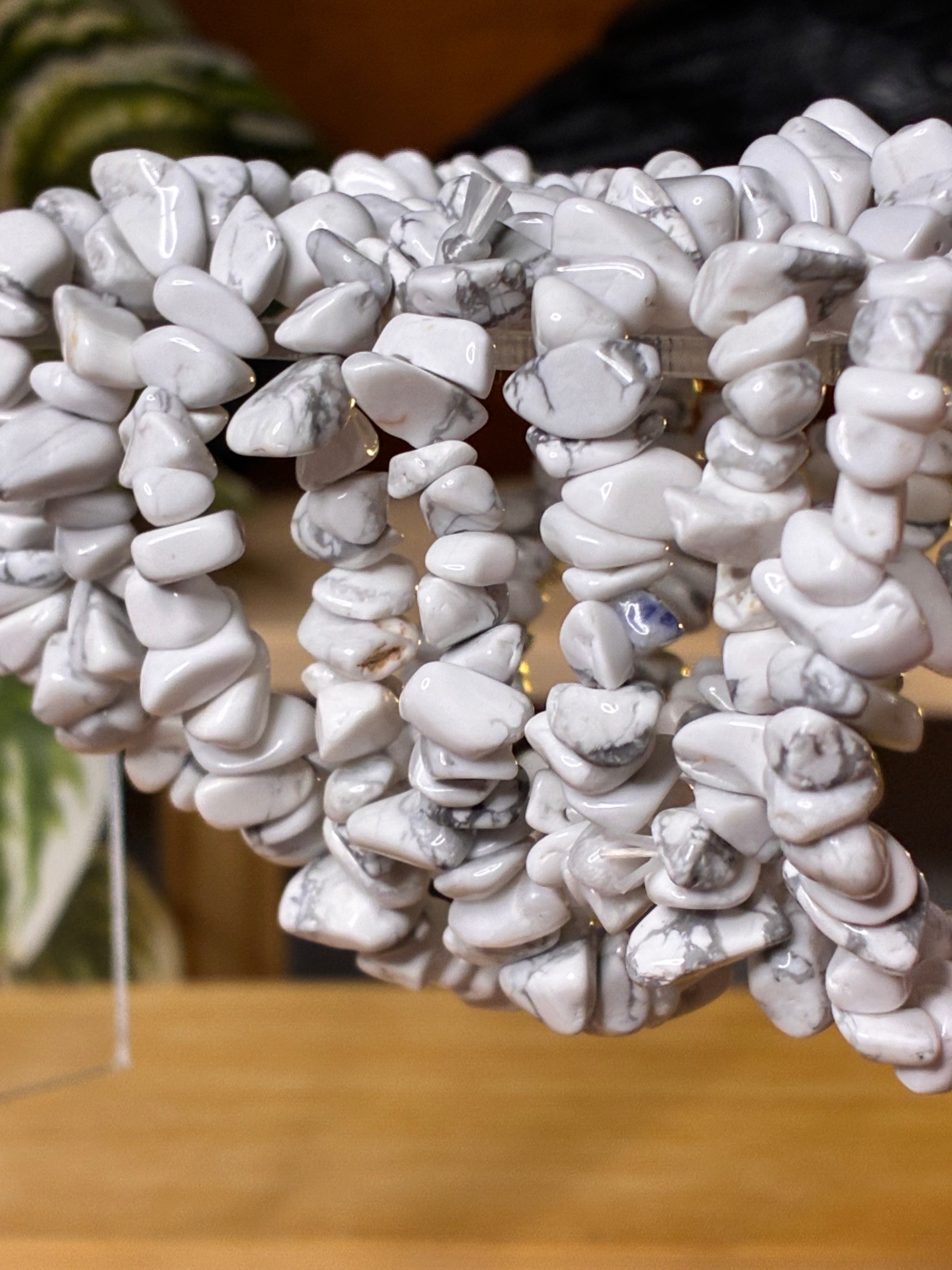 Howlite Chip Bracelets