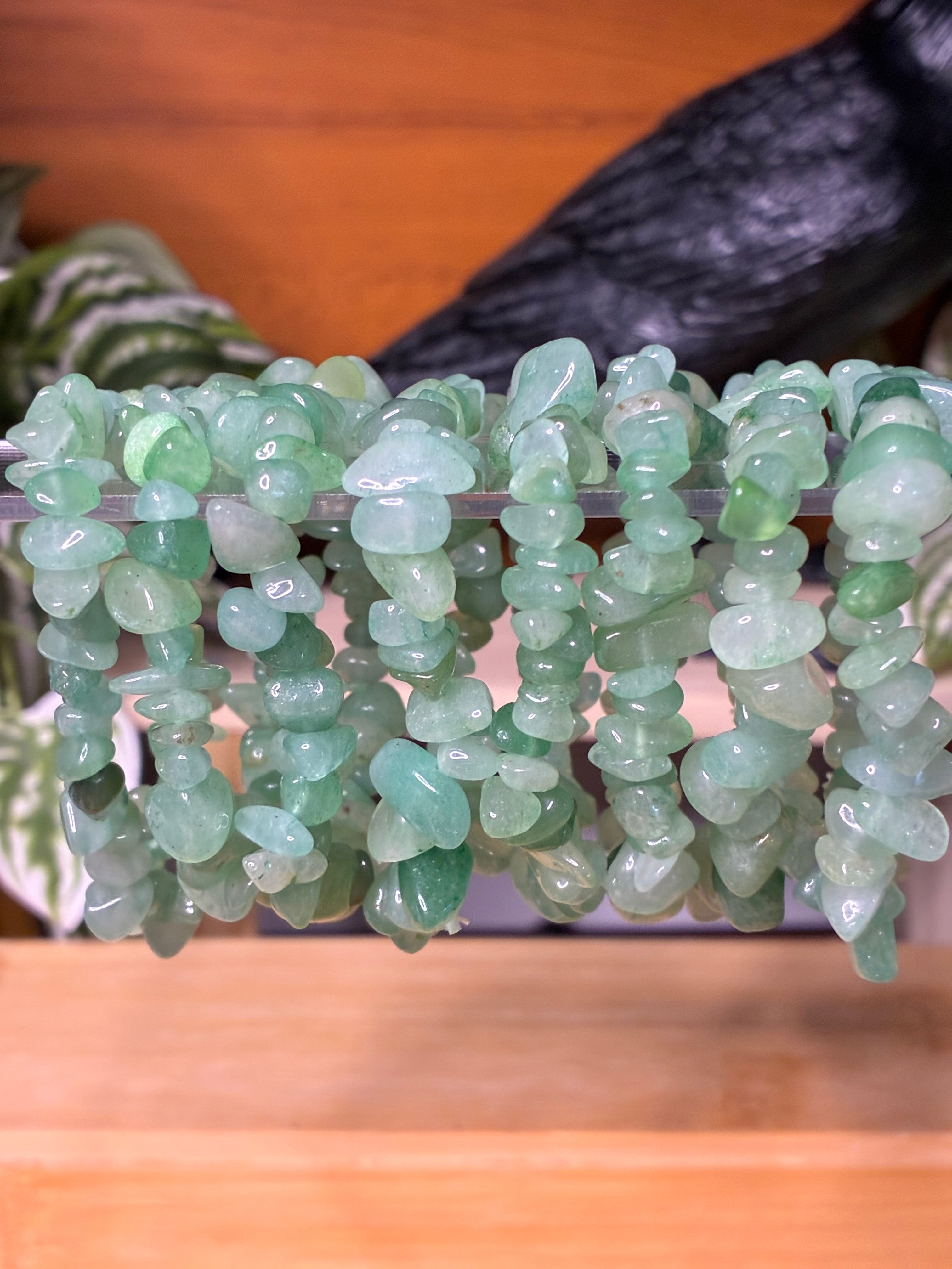 Green Aventurine Chip Bracelets