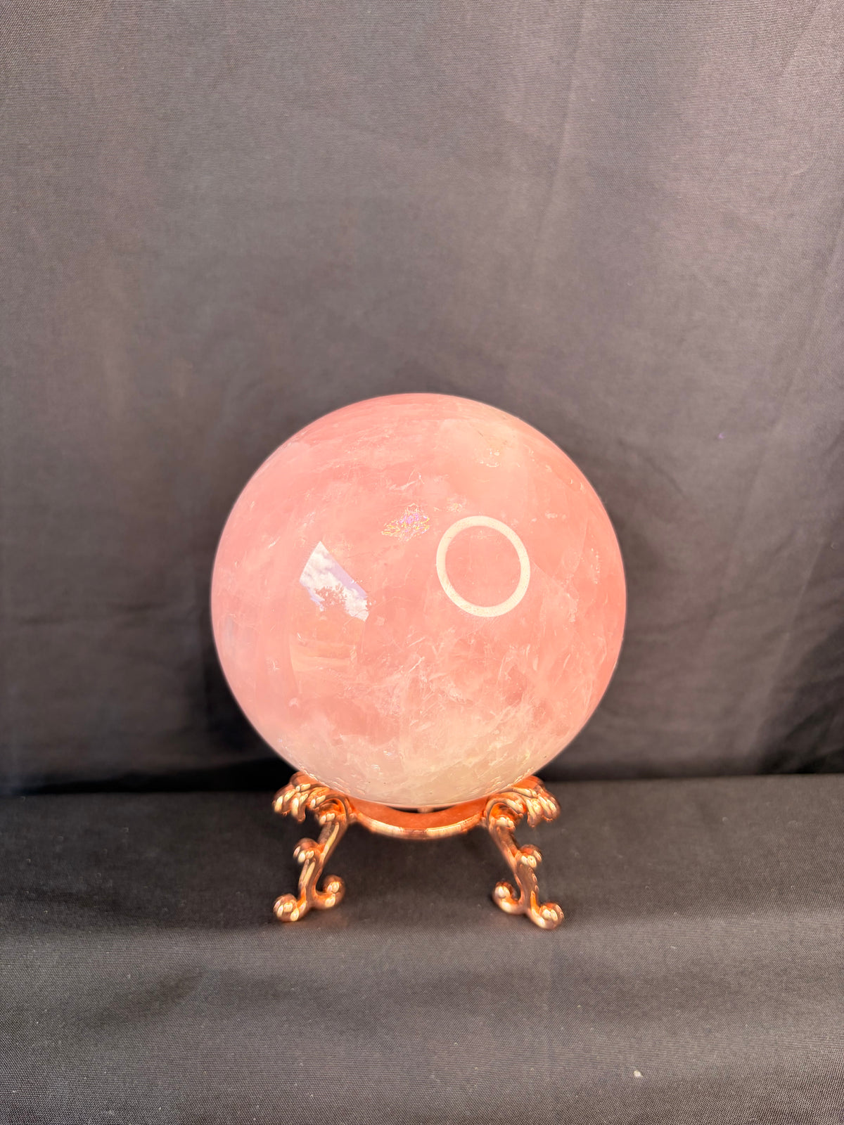 Rose Quartz Sphere w/Stand