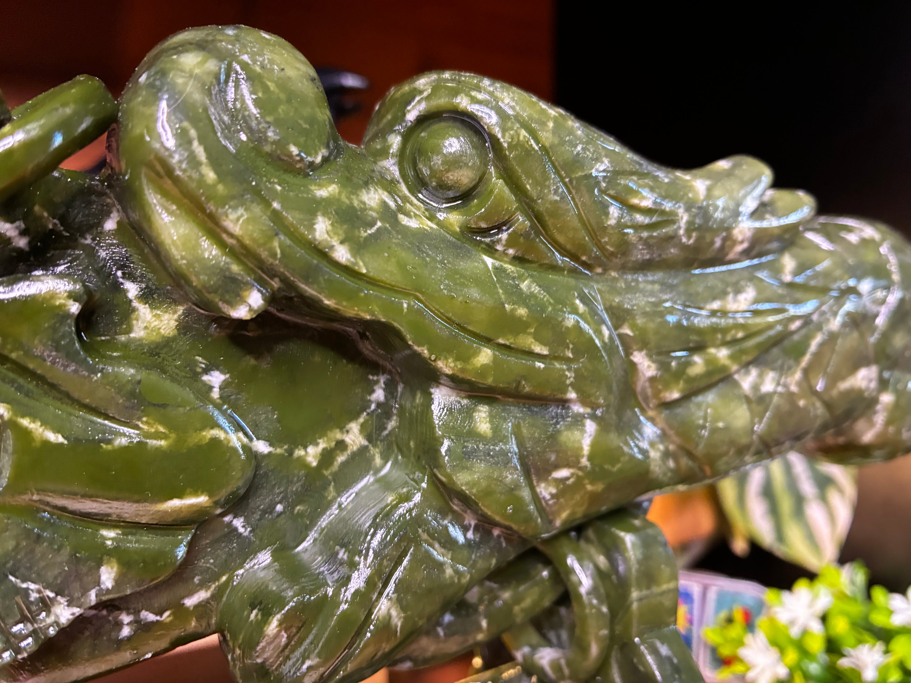 Green Jade Sword on Stand 2