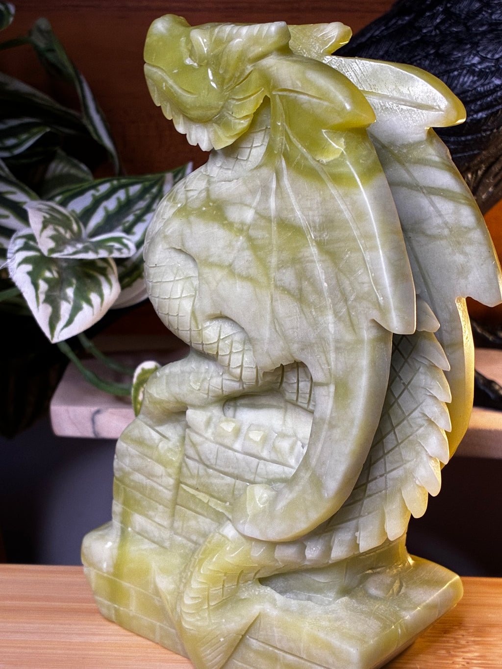 New Jade Dragon Carving