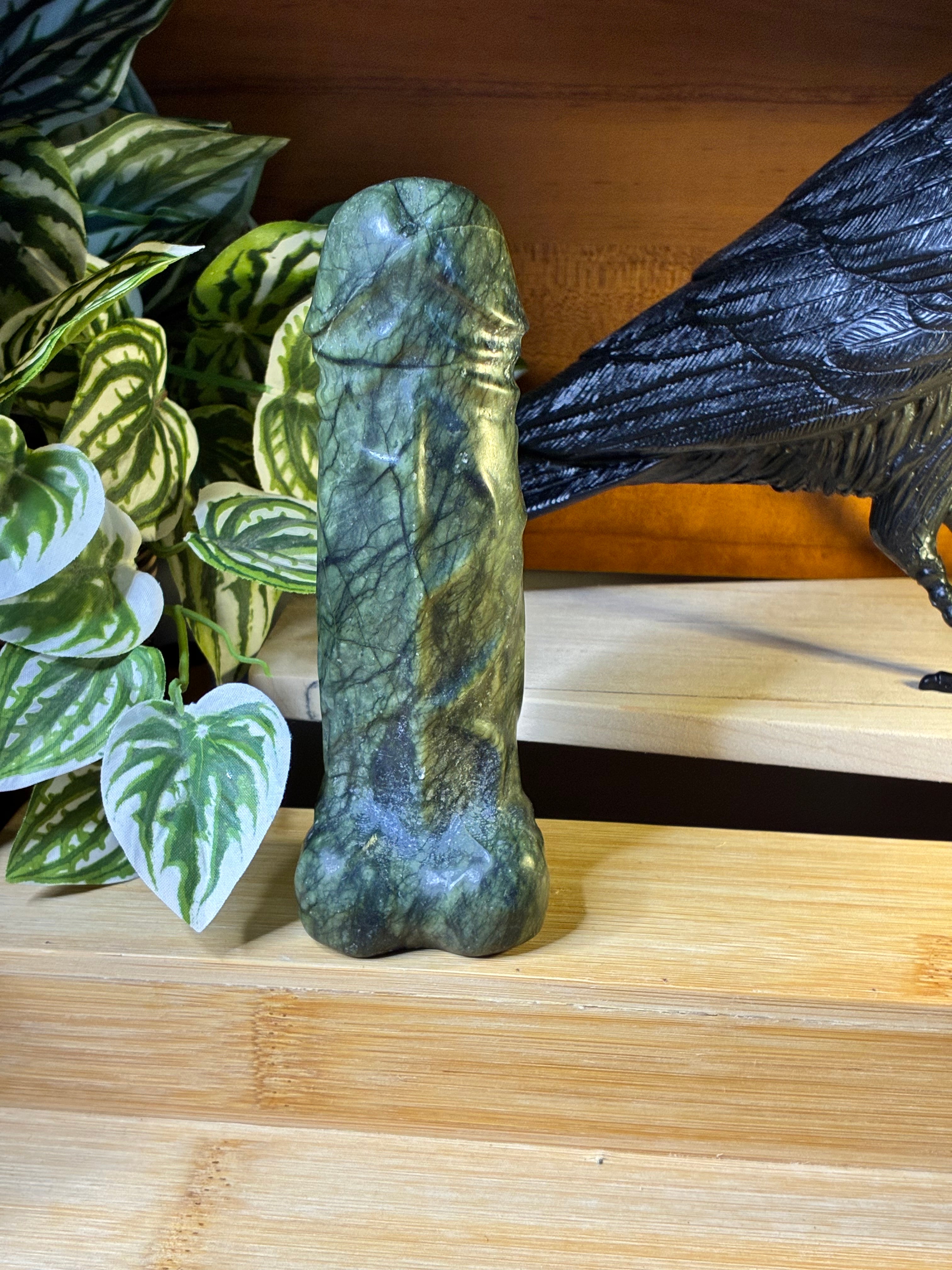 Green Jade Ding Ding Carvings