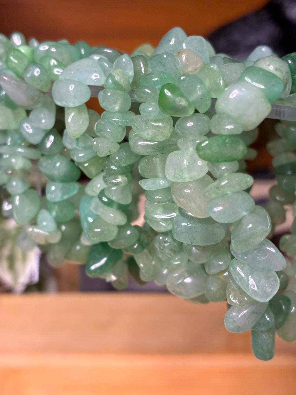 Green Aventurine Chip Bracelets