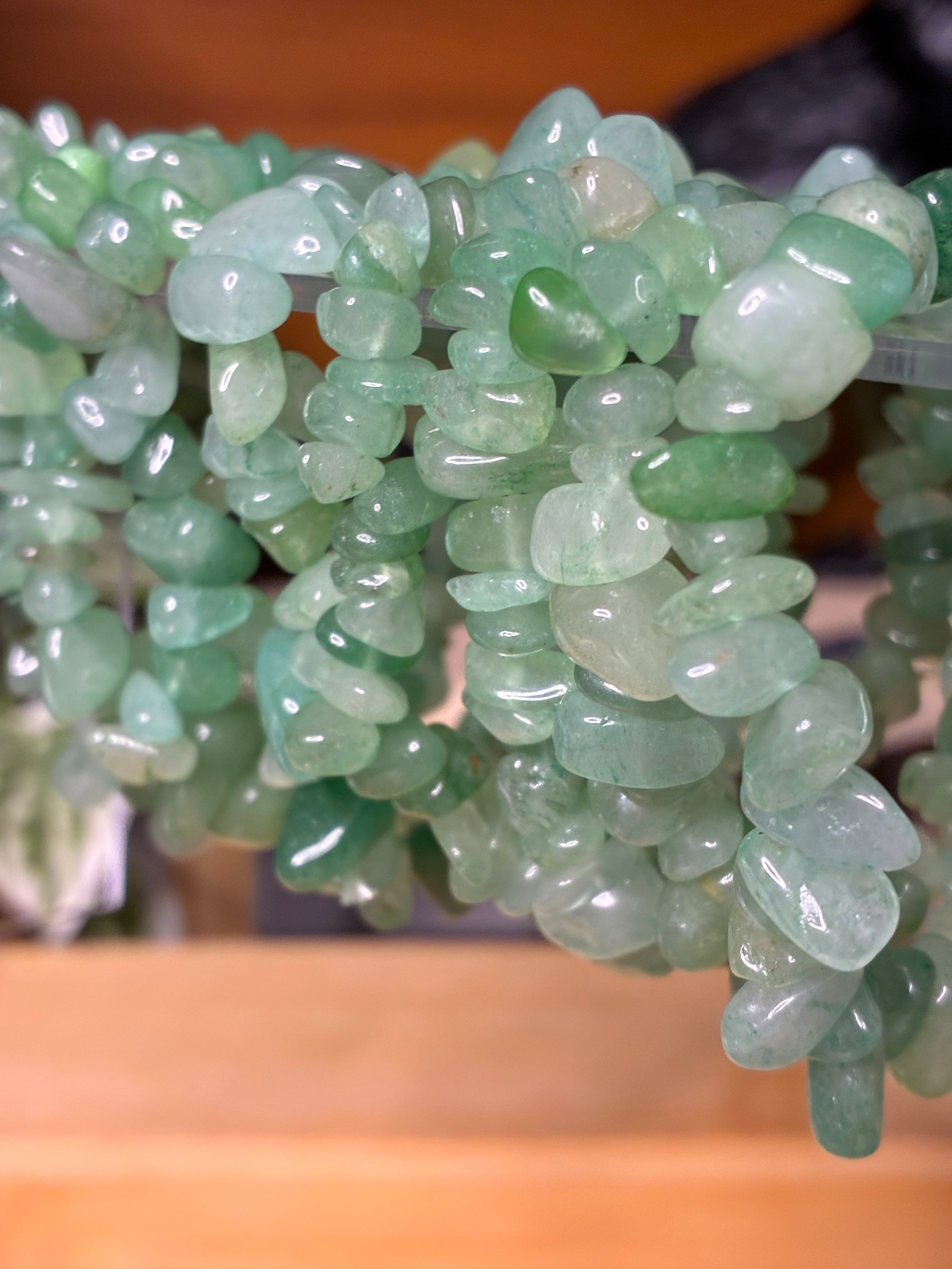 Green Aventurine Chip Bracelets