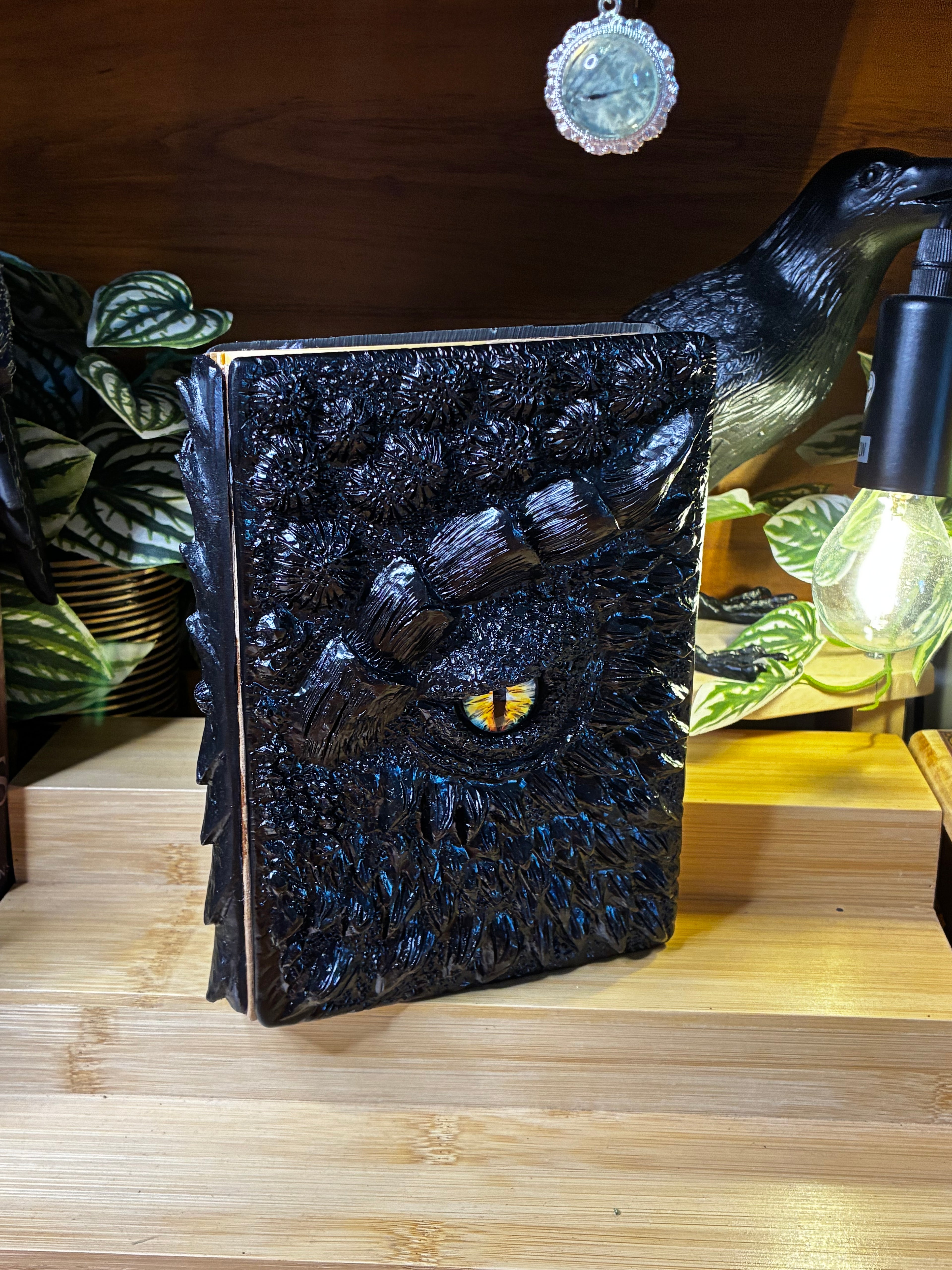 🐉 Obsidian Dragon Scale Hardcover Notebook