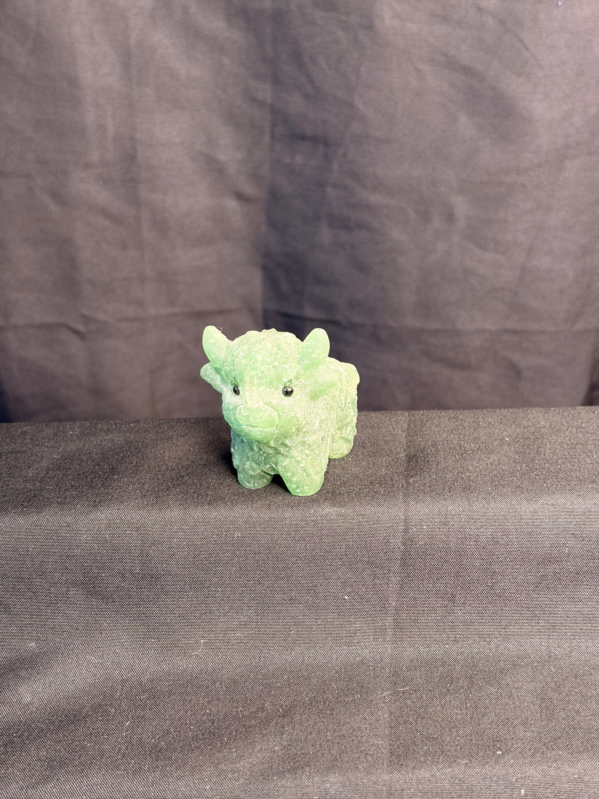 Green Strawberry Quartz Highland Cow