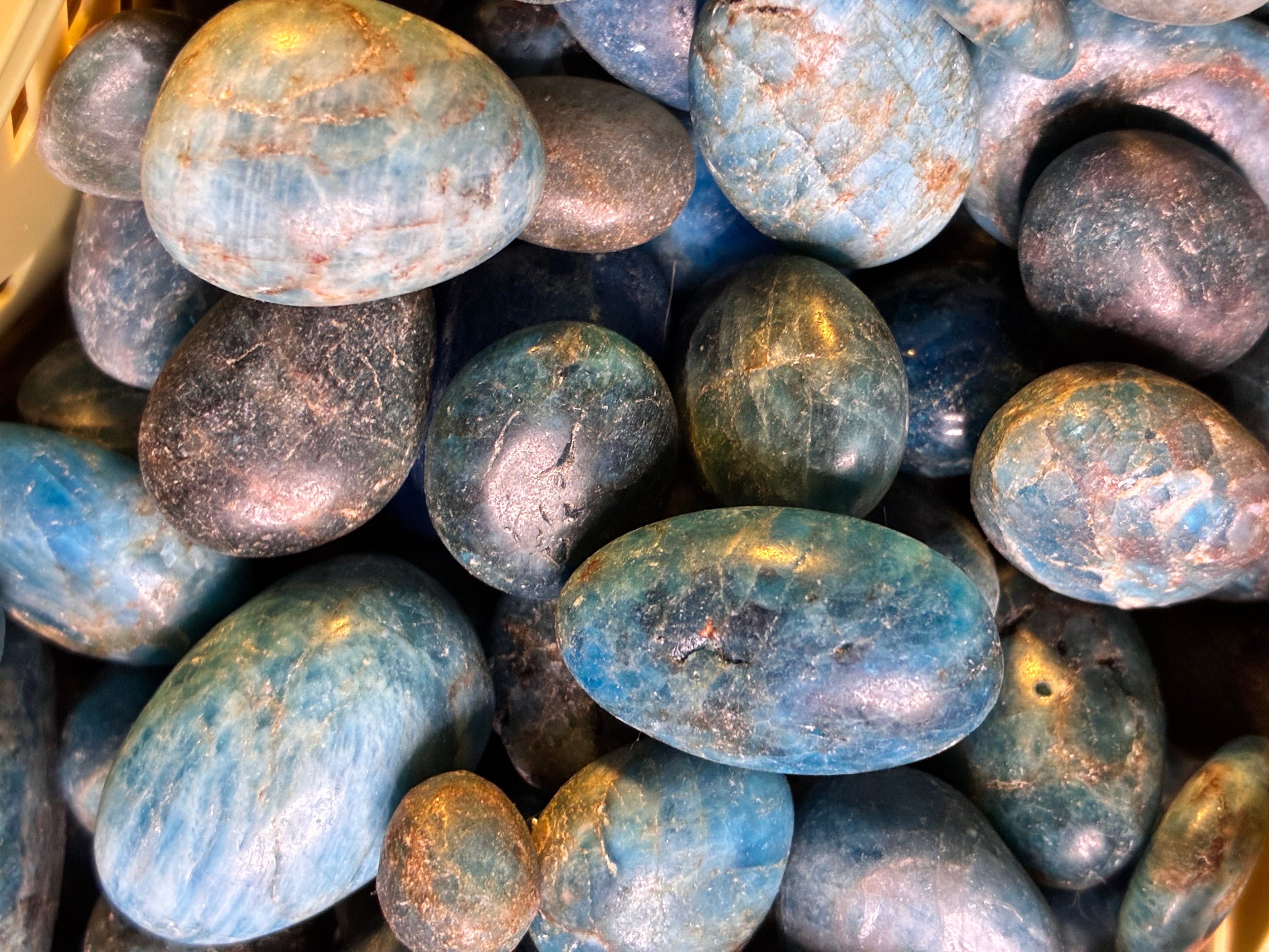 Blue Apatite Tumbles