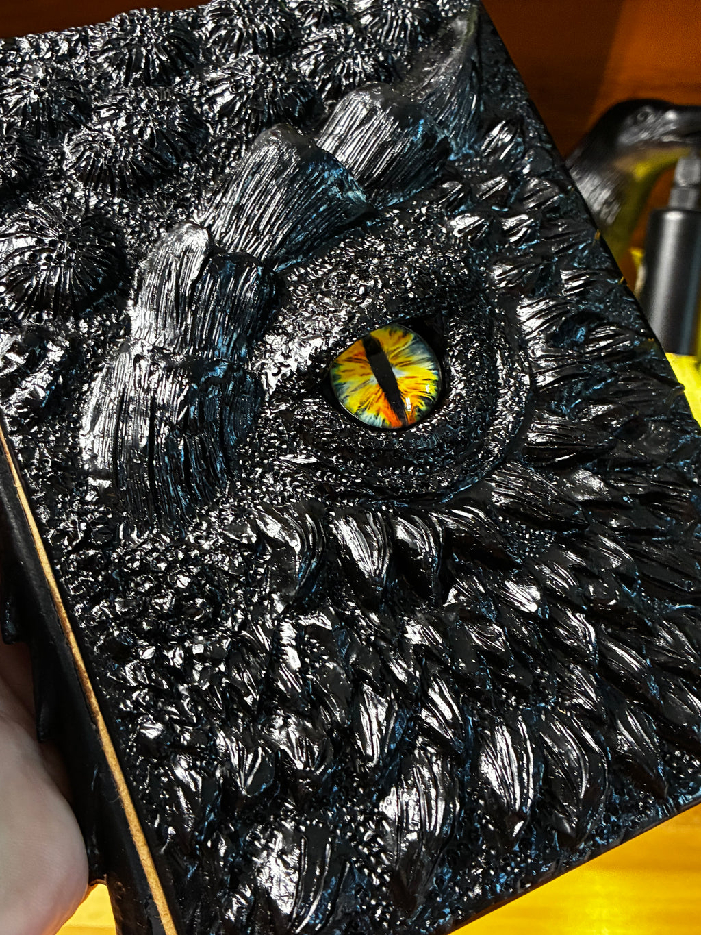 🐉 Obsidian Dragon Scale Hardcover Notebook