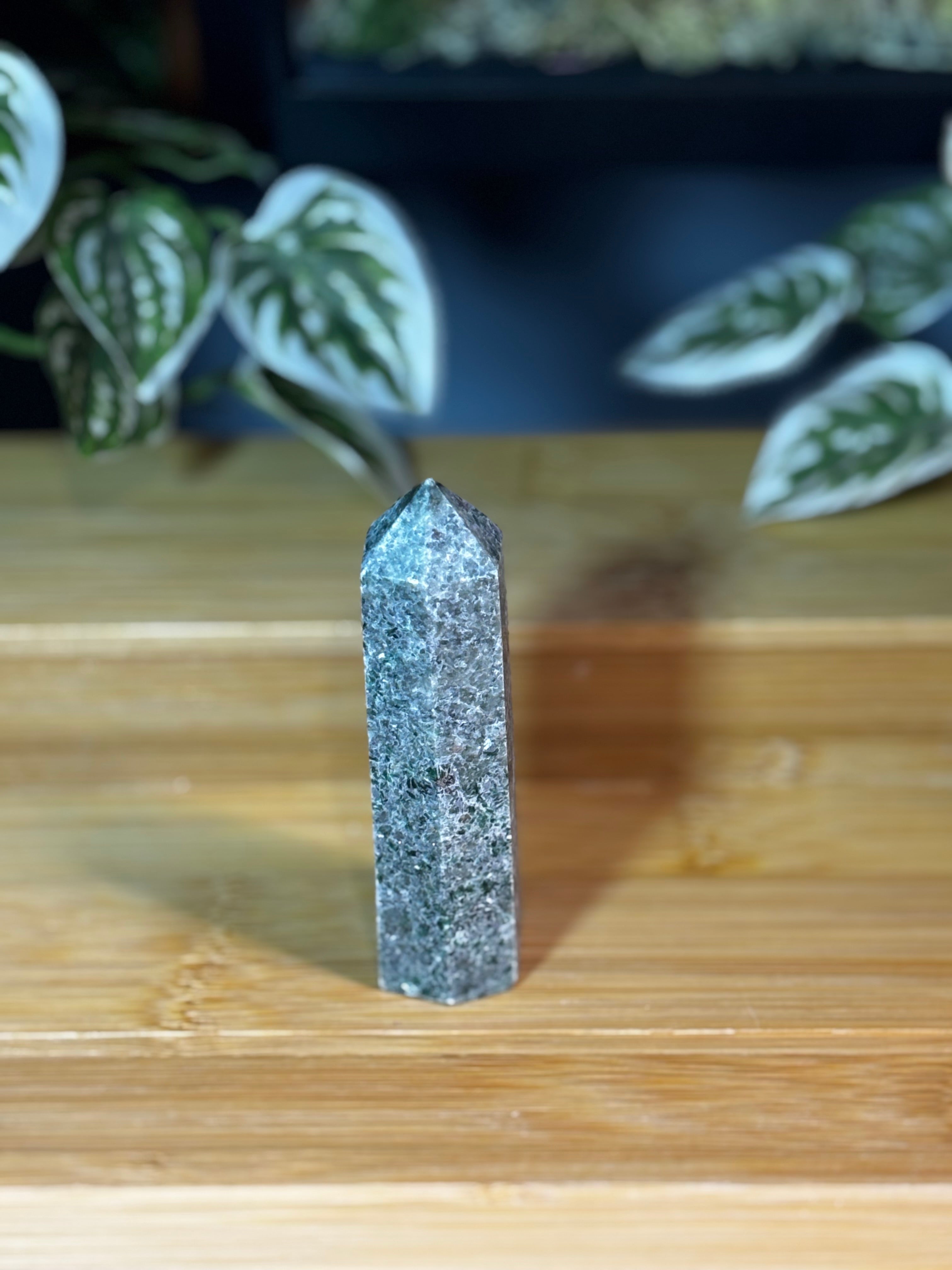 Green Kyanite Point 1