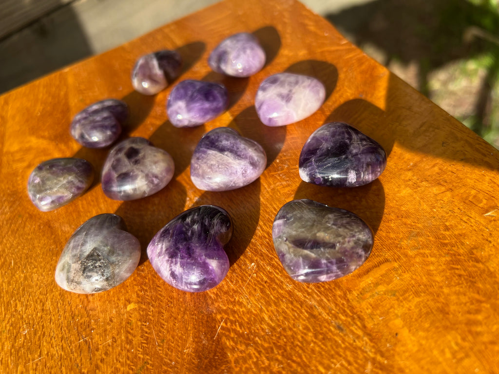 Dream Amethyst Hearts