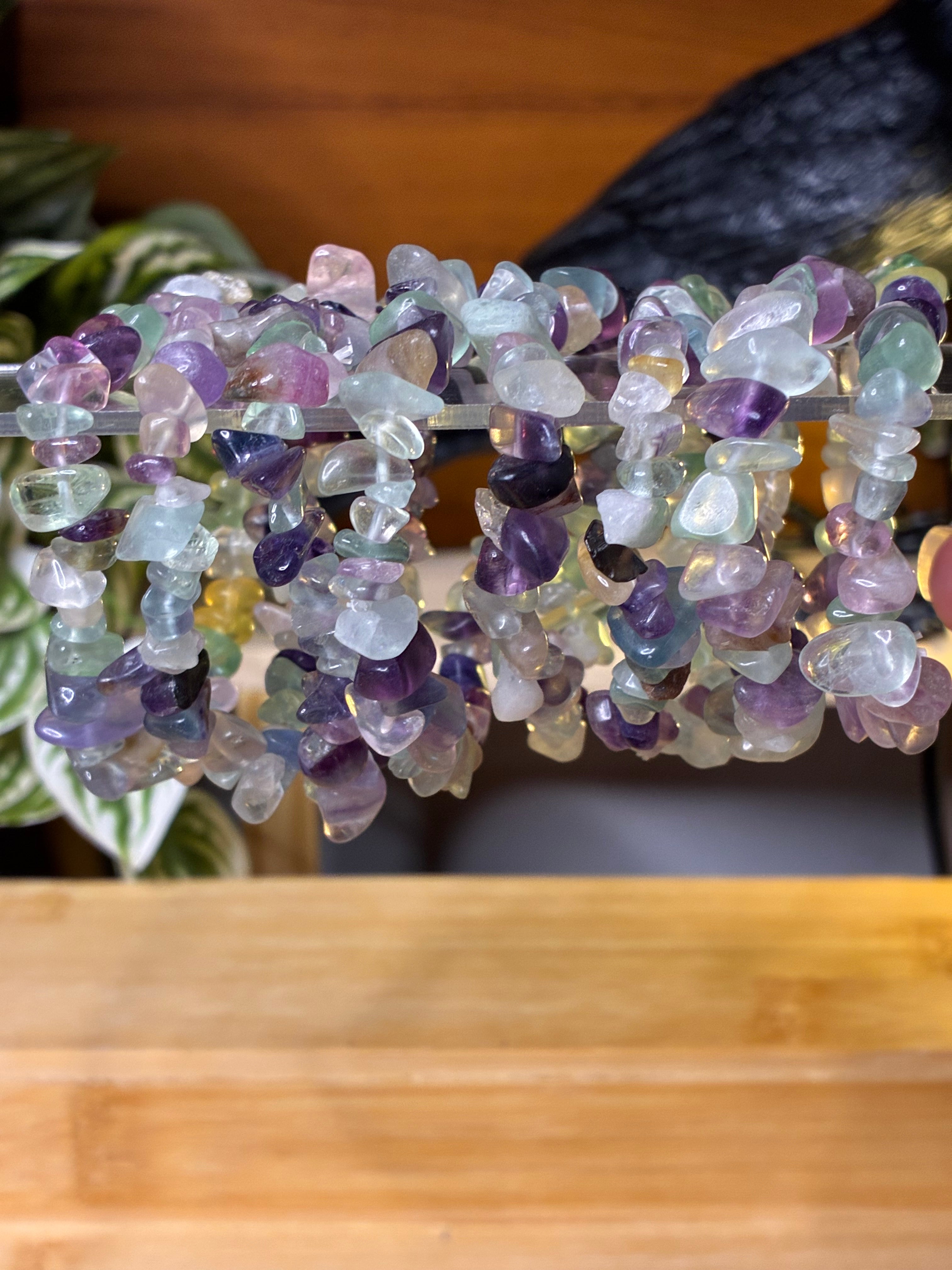 Fluorite Chip Bracelets