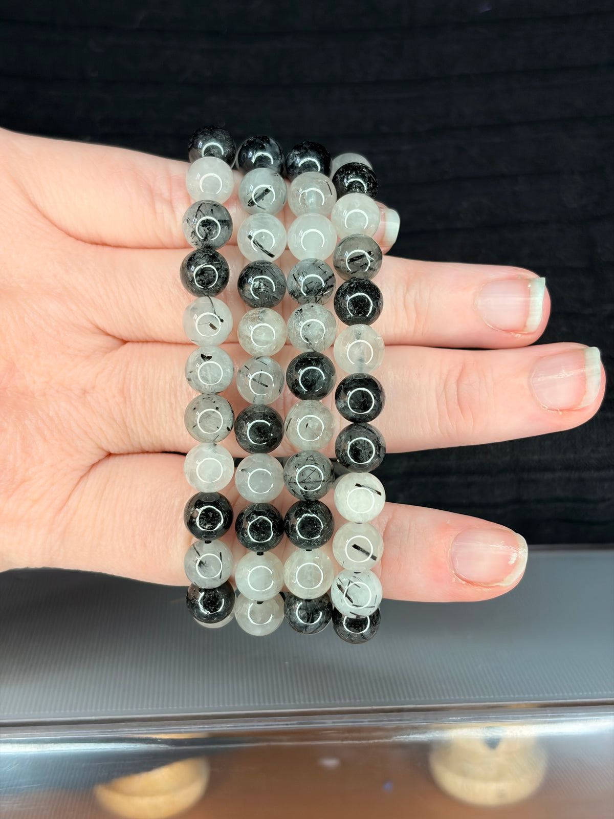 Tourmaline Quartz 8mm Bracelet