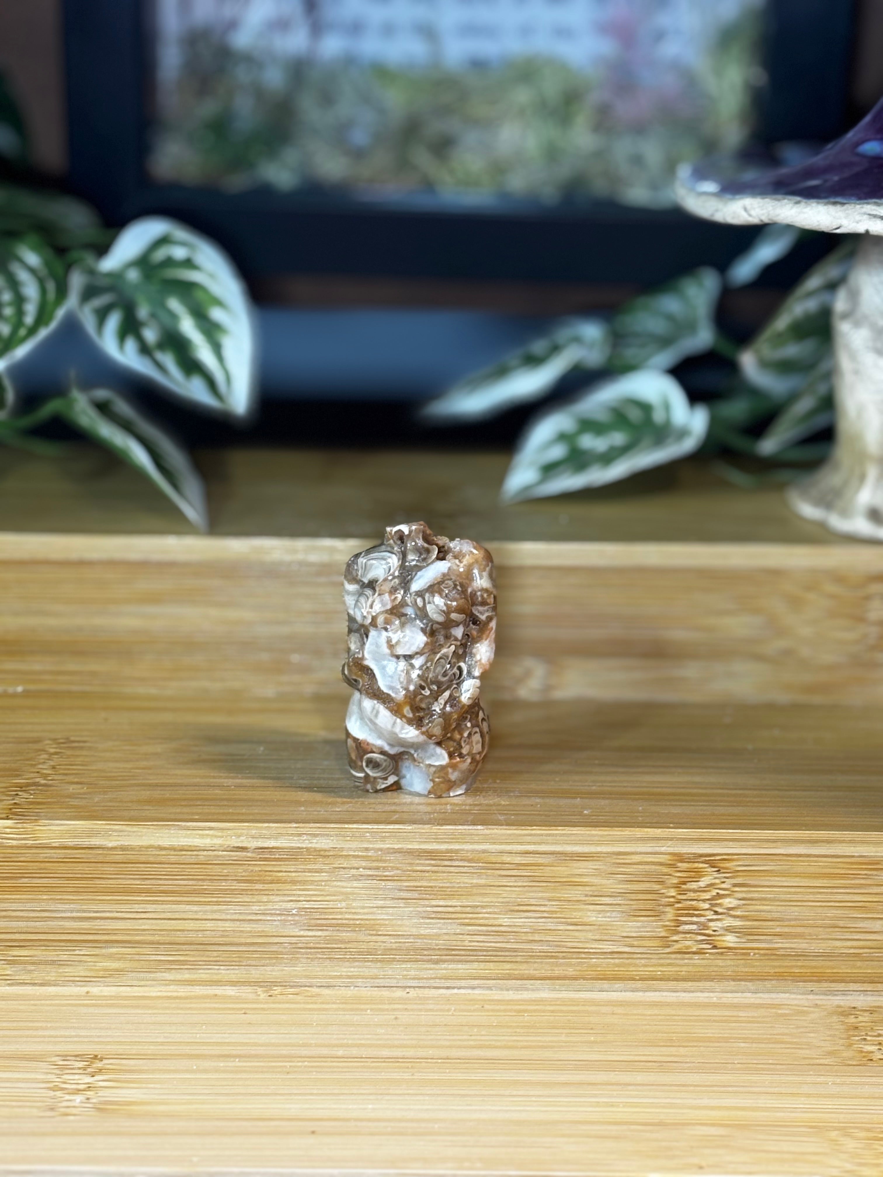 Amber Calcite Fertility Goddess Body